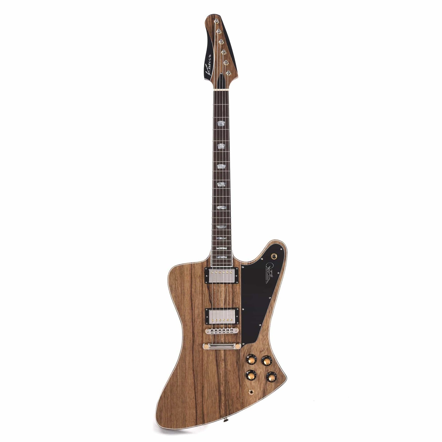 Kauer 2023 Limited Banshee Standard #10 of 10 Black Limba with White Purfling Natural Electric Guitars / Solid Body