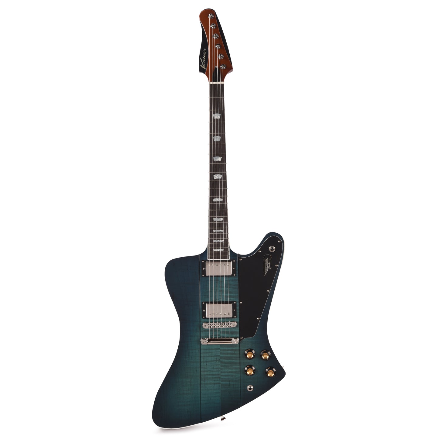 Kauer Banshee Deluxe Jungle Water w/Wolfetone Kauerbuckers Electric Guitars / Solid Body