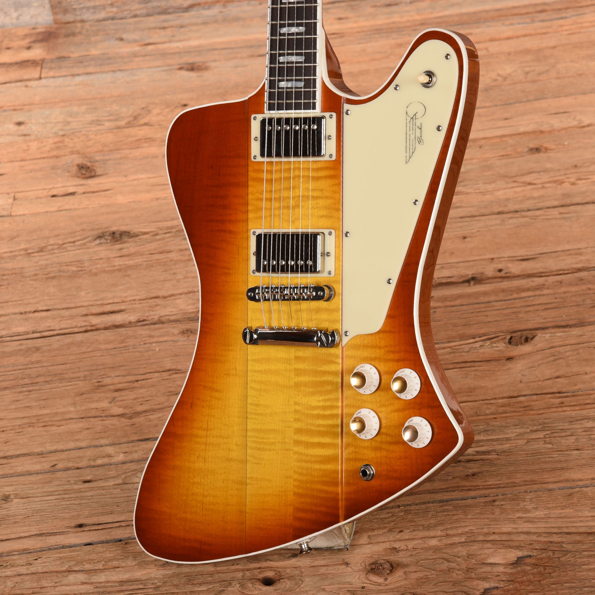 Kauer Banshee Deluxe Warm Lemon Burst w/Wolfetone Kauerbuckers Electric Guitars / Solid Body
