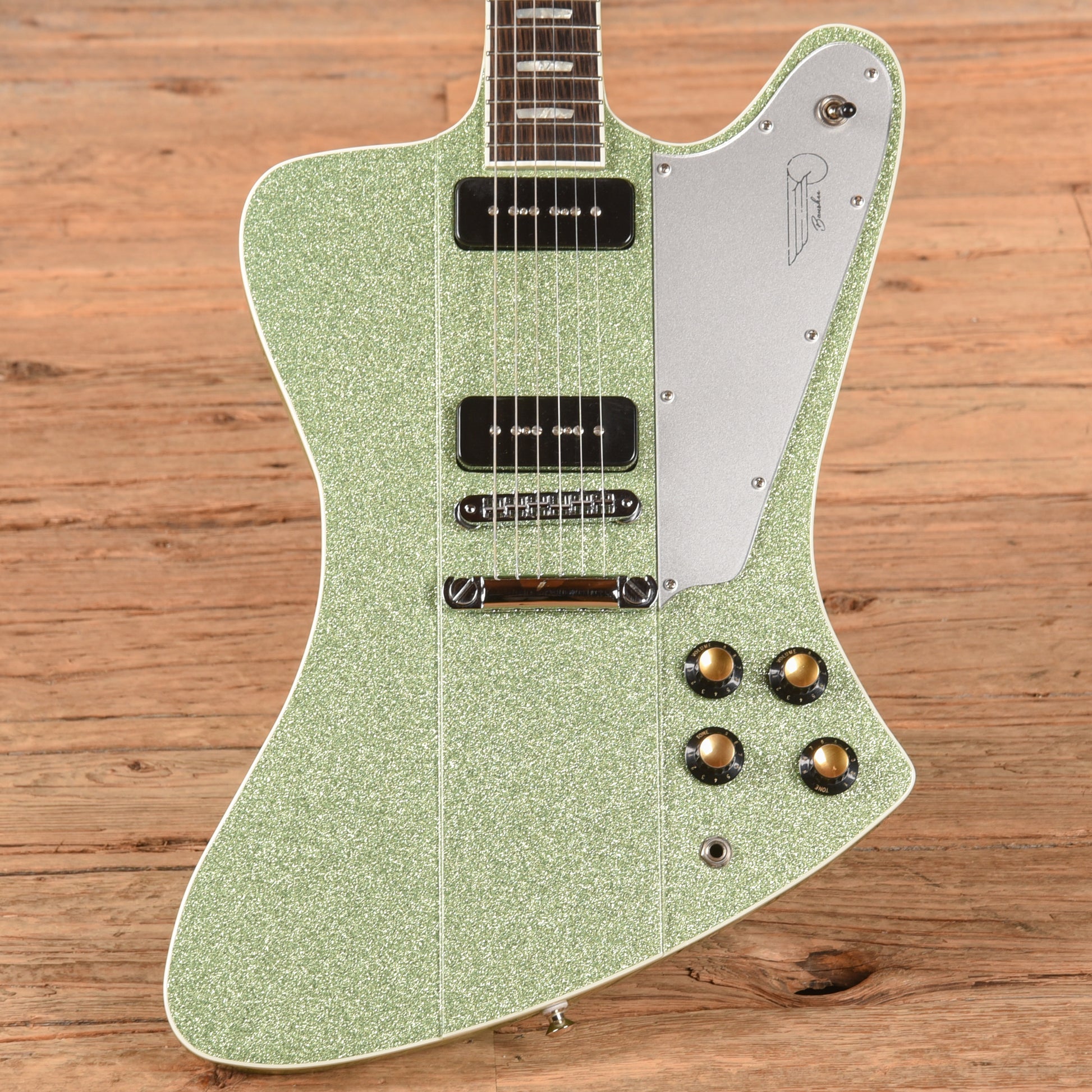 Kauer Banshee Green Sparkle Electric Guitars / Solid Body