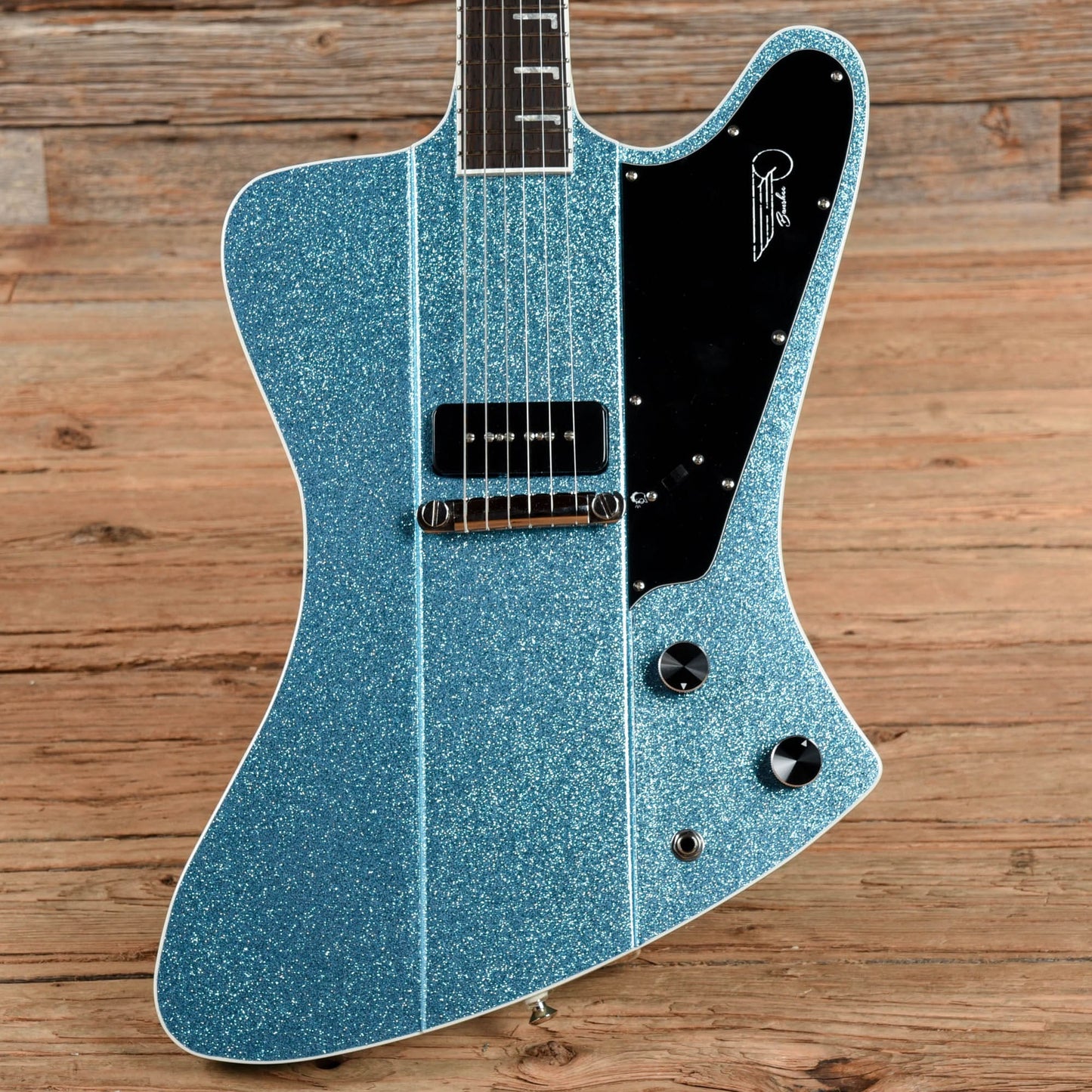 Kauer Banshee Jr. Blue Sparkle Electric Guitars / Solid Body