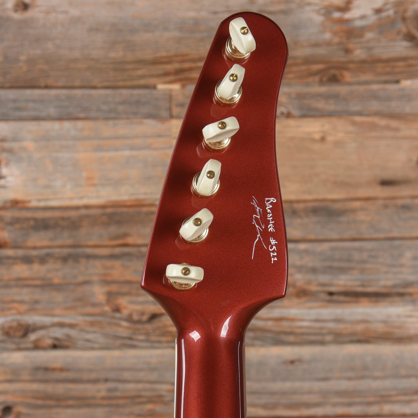 Kauer Banshee Jr Redwood Metallic Electric Guitars / Solid Body