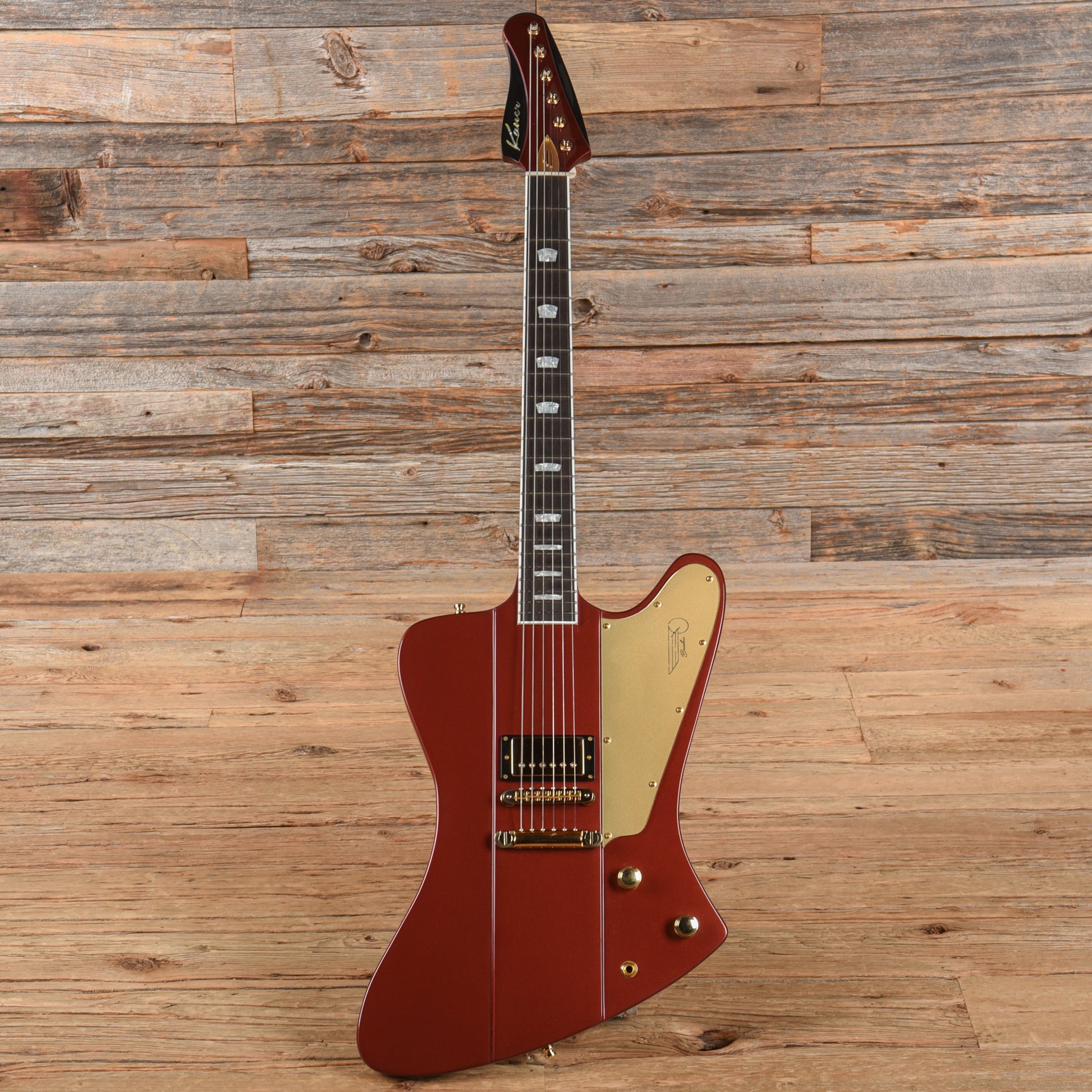 Kauer Banshee Jr Redwood Metallic Electric Guitars / Solid Body
