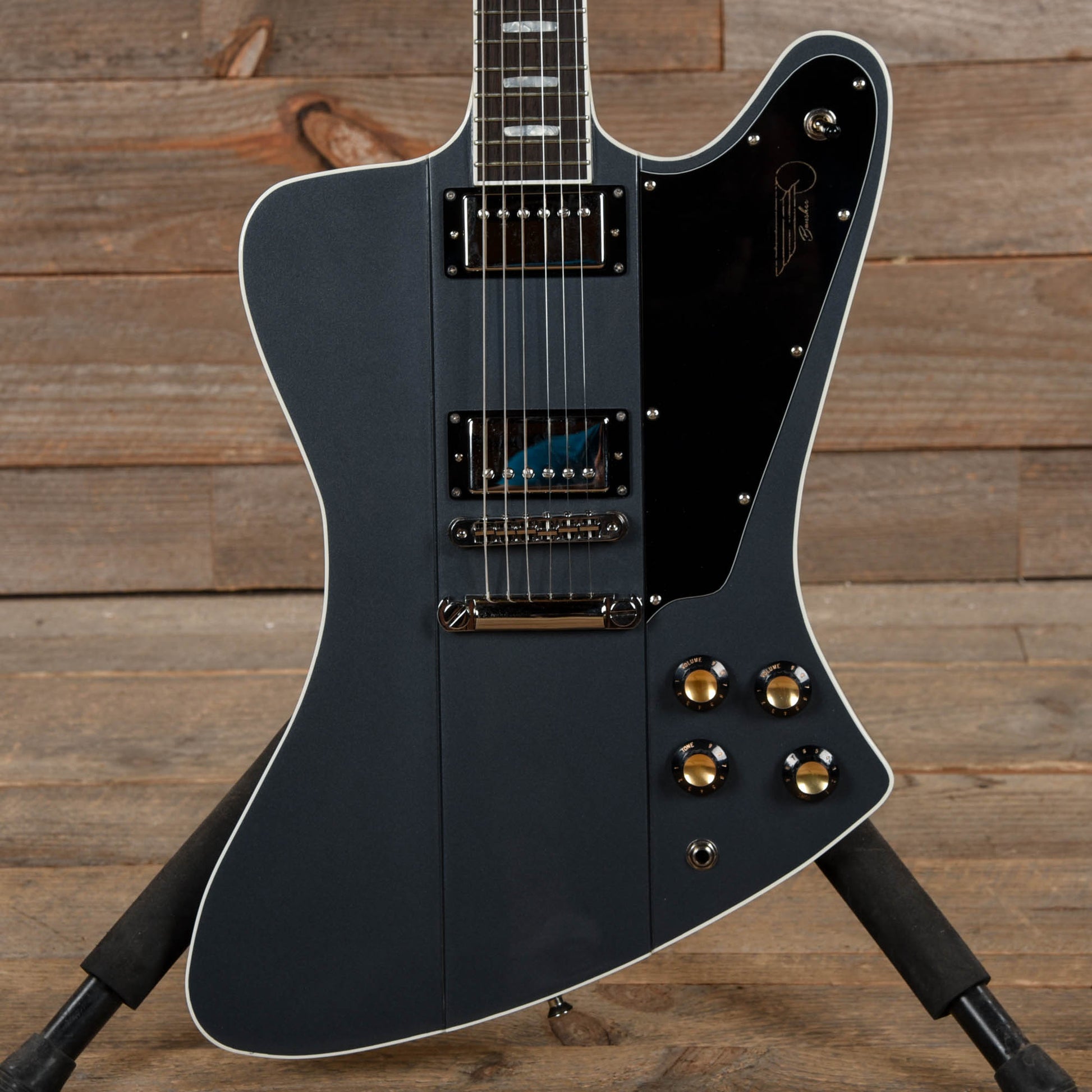 Kauer Banshee Standard Charcoal Frost w/Wolfetone Kauerbuckers Electric Guitars / Solid Body