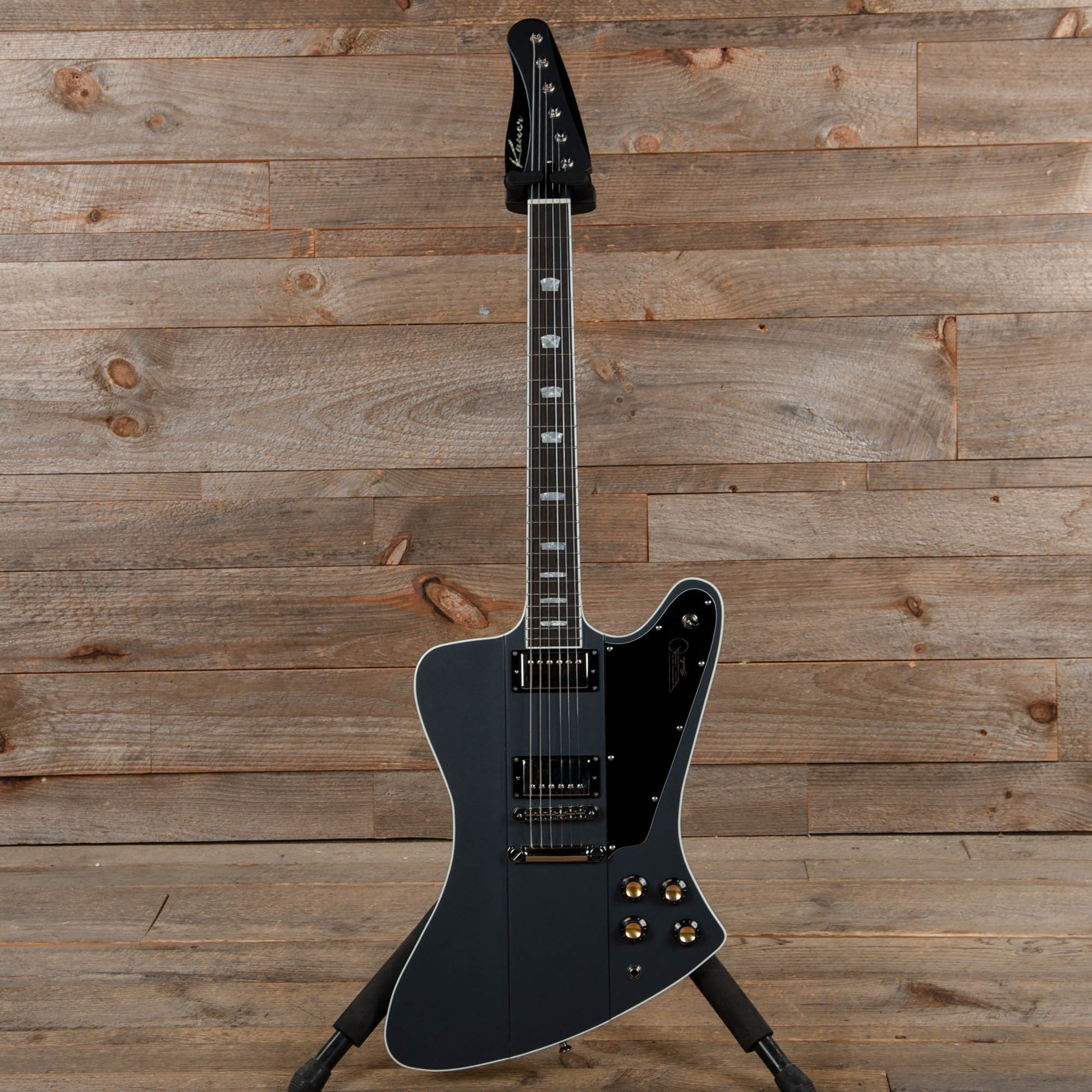 Kauer Banshee Standard Charcoal Frost w/Wolfetone Kauerbuckers Electric Guitars / Solid Body