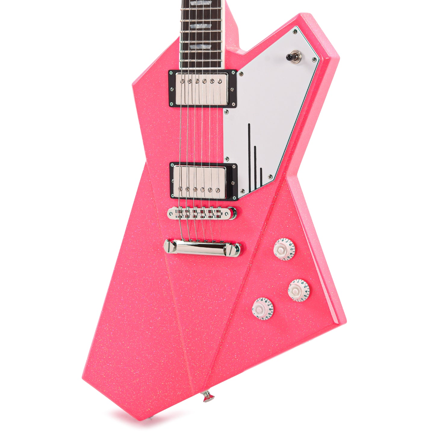 Kauer Gripen Neon Pink Sparkle Electric Guitars / Solid Body
