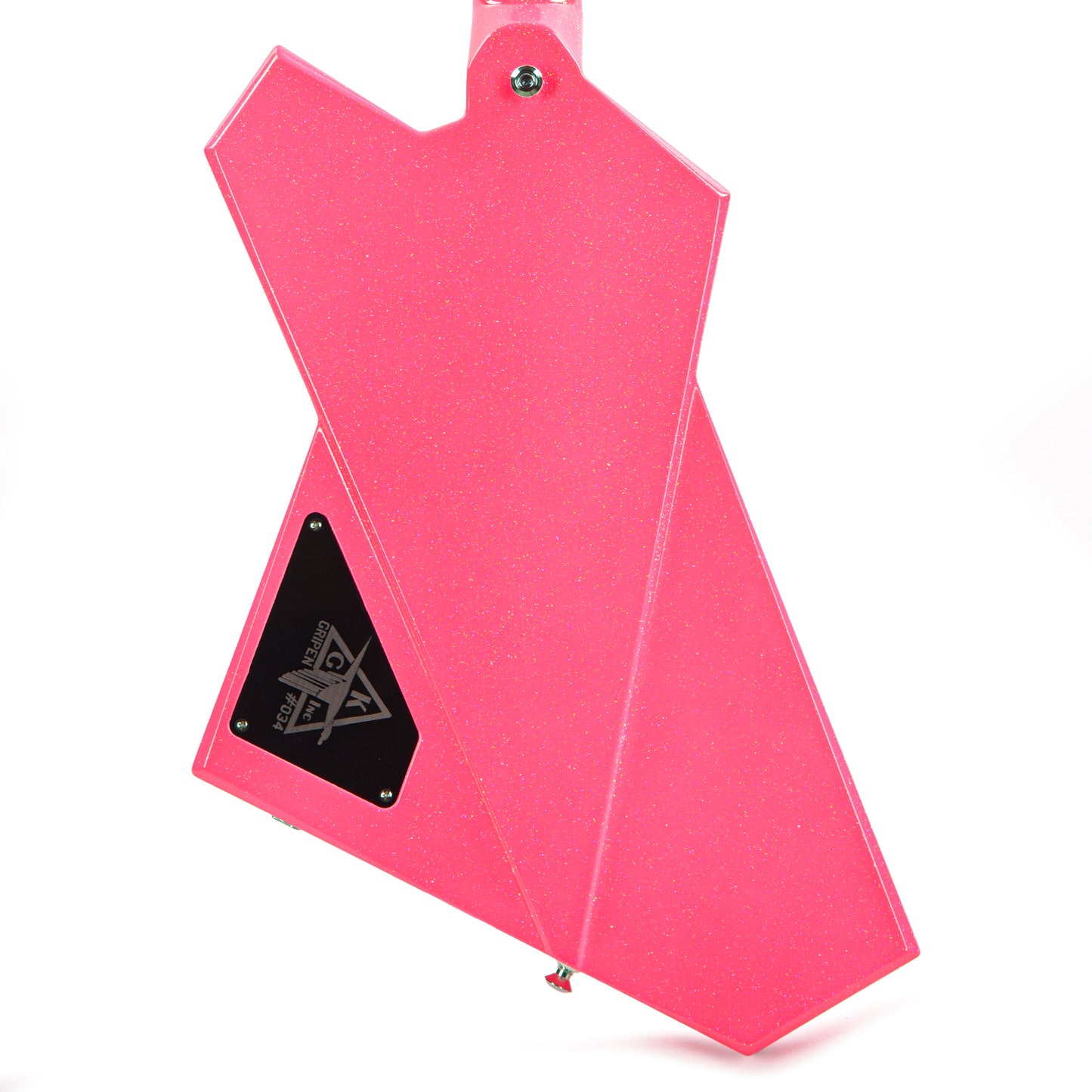 Kauer Gripen Neon Pink Sparkle Electric Guitars / Solid Body