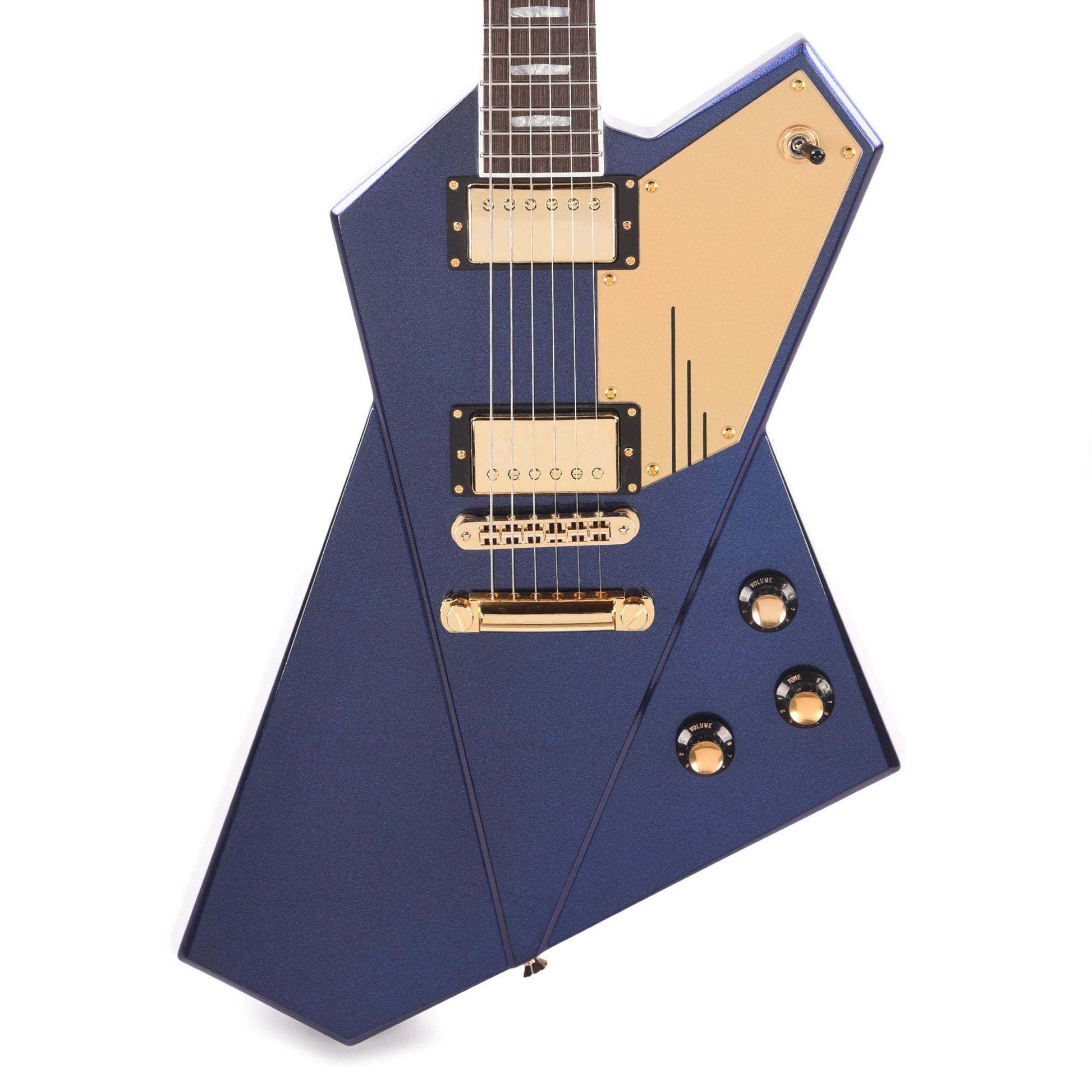 Kauer Gripen Standard Black Pearl Metallic w/Gold Pickguard & Kauerbuckers Electric Guitars / Solid Body