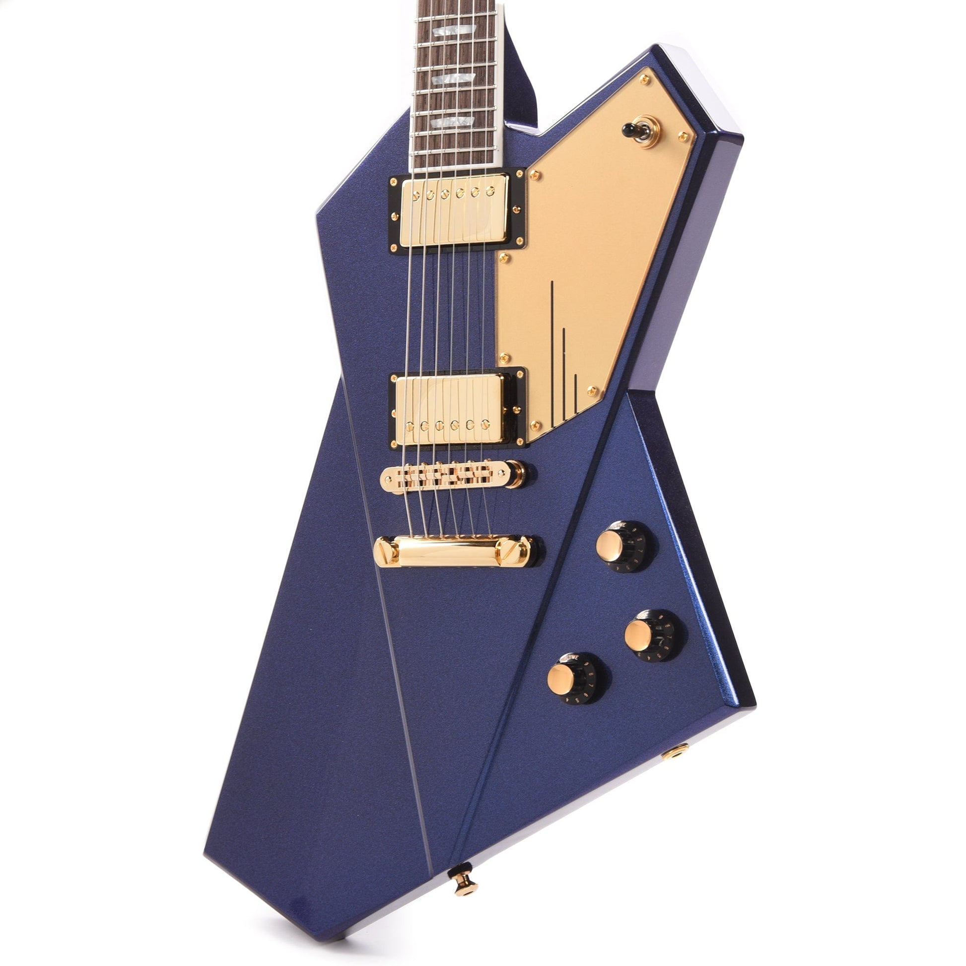 Kauer Gripen Standard Black Pearl Metallic w/Gold Pickguard & Kauerbuckers Electric Guitars / Solid Body