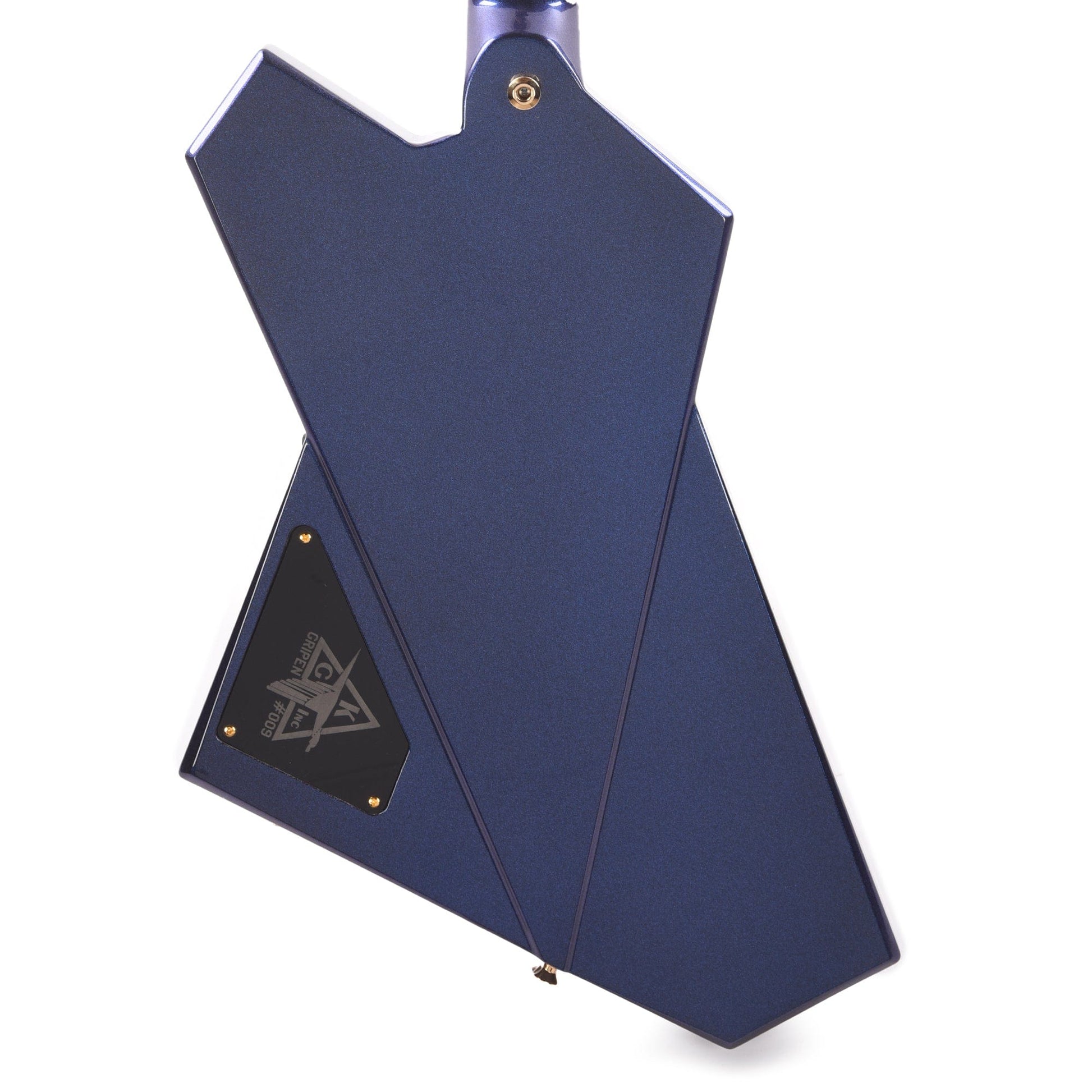 Kauer Gripen Standard Black Pearl Metallic w/Gold Pickguard & Kauerbuckers Electric Guitars / Solid Body