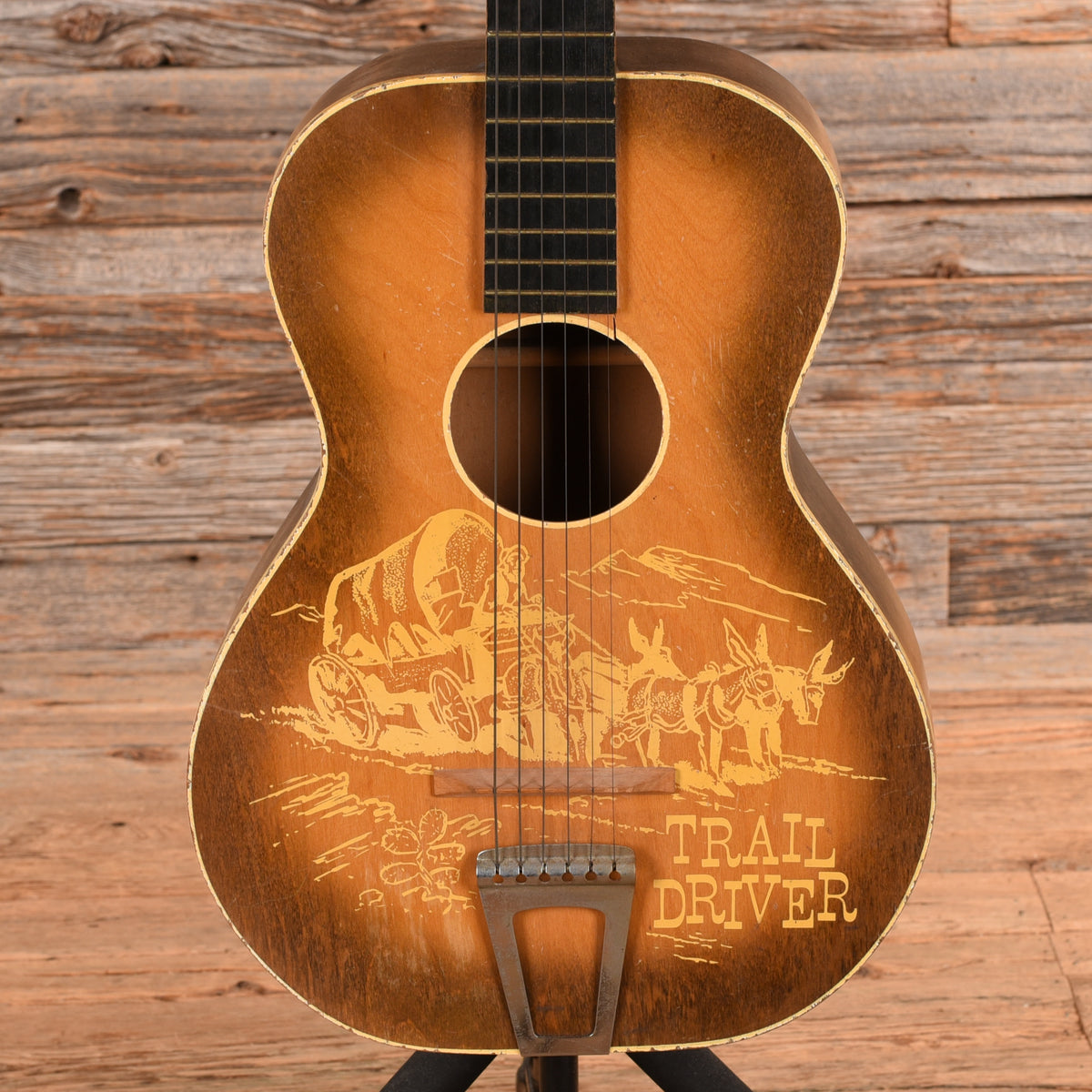 Kay Trail Driver Parlor Guitar Tan 1950s Acoustic Guitars