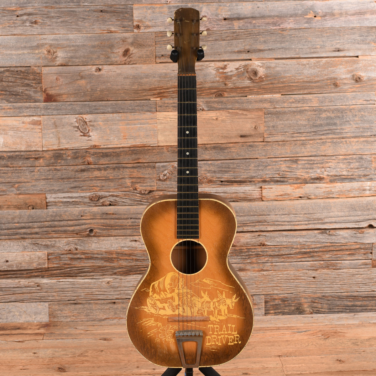 Kay Trail Driver Parlor Guitar Tan 1950s Acoustic Guitars