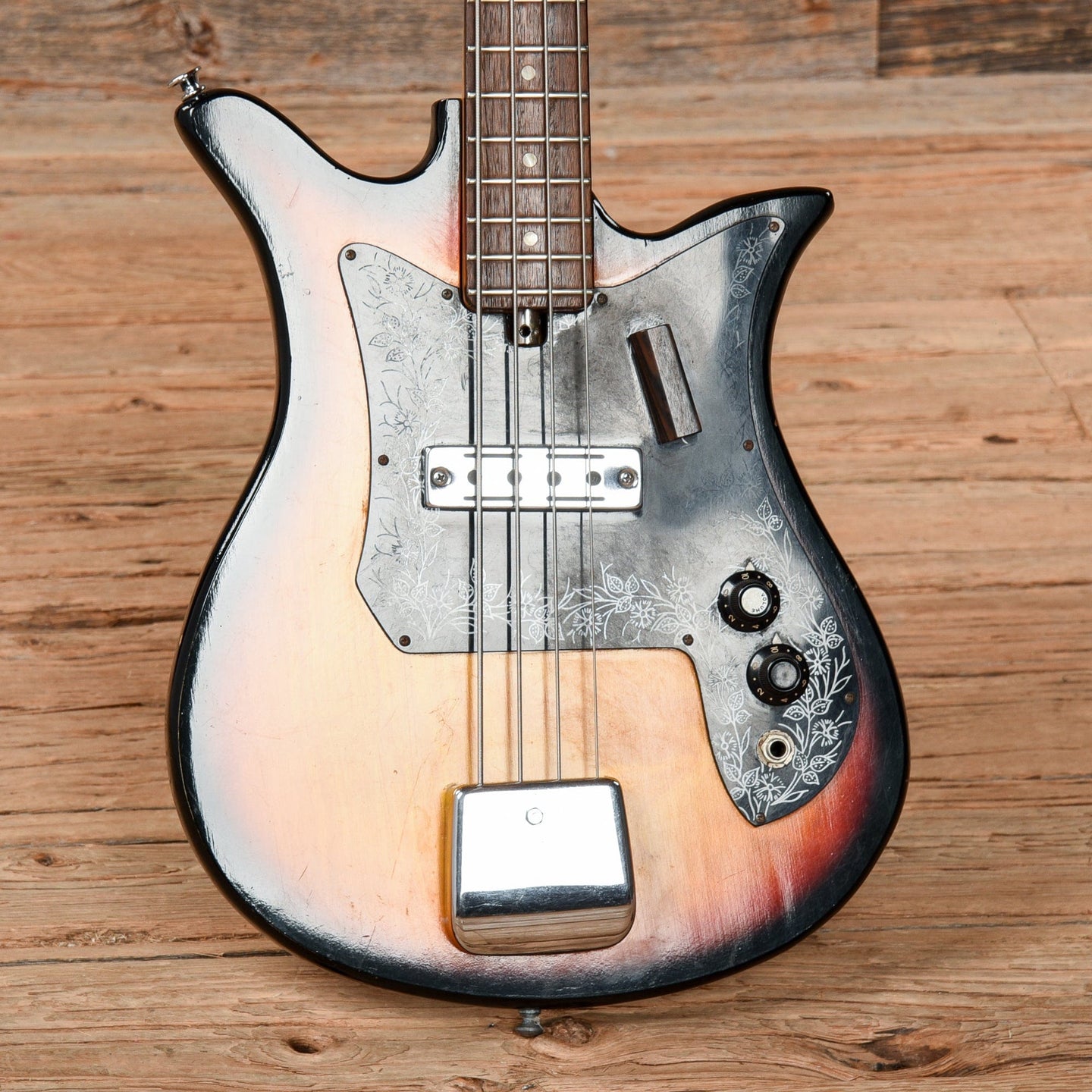 Kay EB-110 Tulip Bass Sunburst 1960s – Chicago Music Exchange
