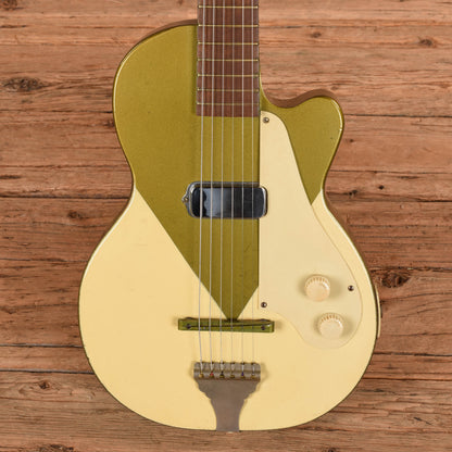 Kay K-136 Green Peanut Stratotone H-44  1950s Bass Guitars