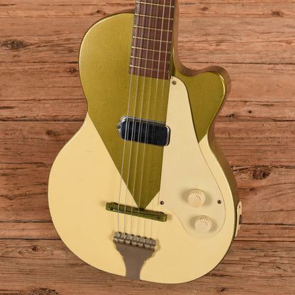 Kay K-136 Green Peanut Stratotone H-44  1950s Bass Guitars