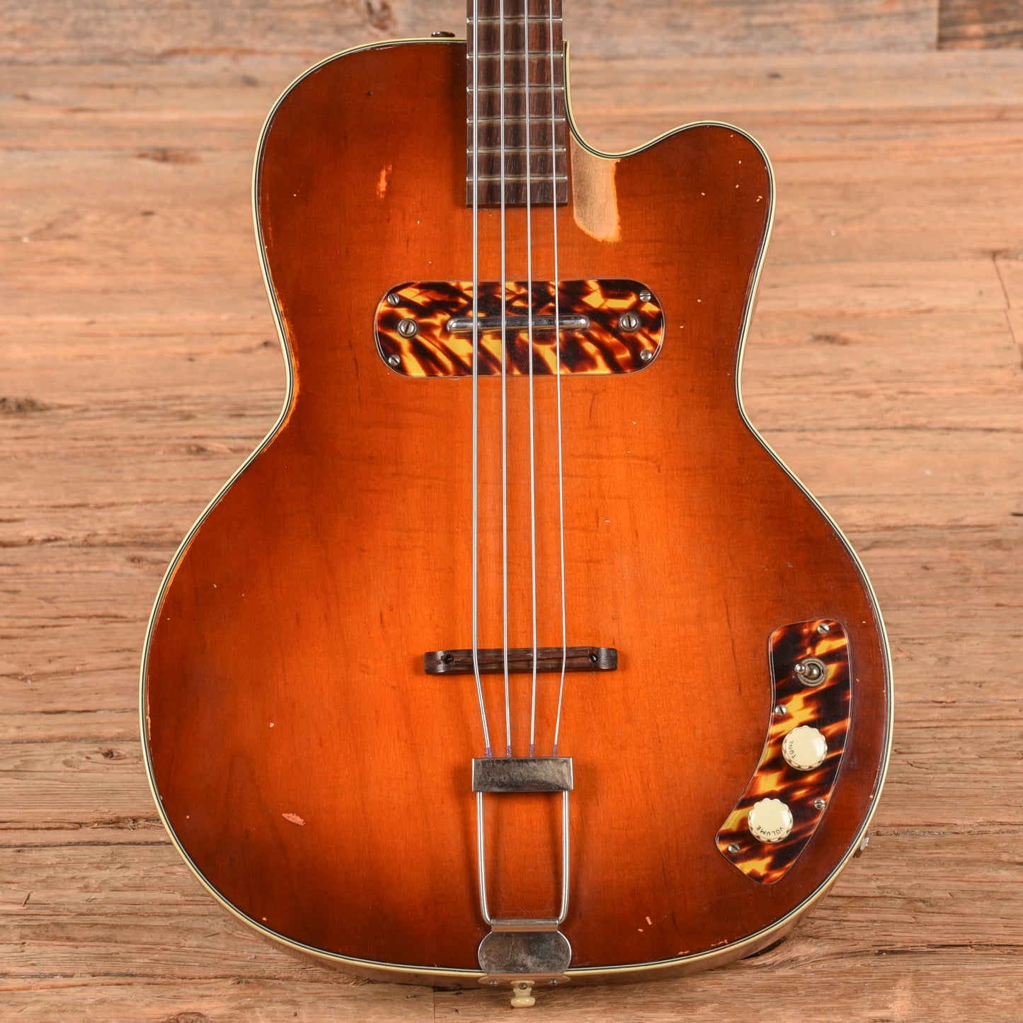 Kay K-162 Sunburst 1960s Bass Guitars