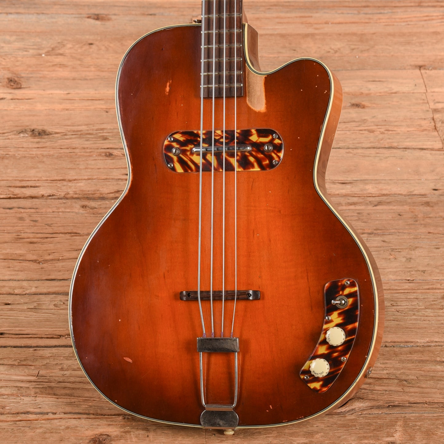 Kay K-162 Sunburst 1960s Bass Guitars