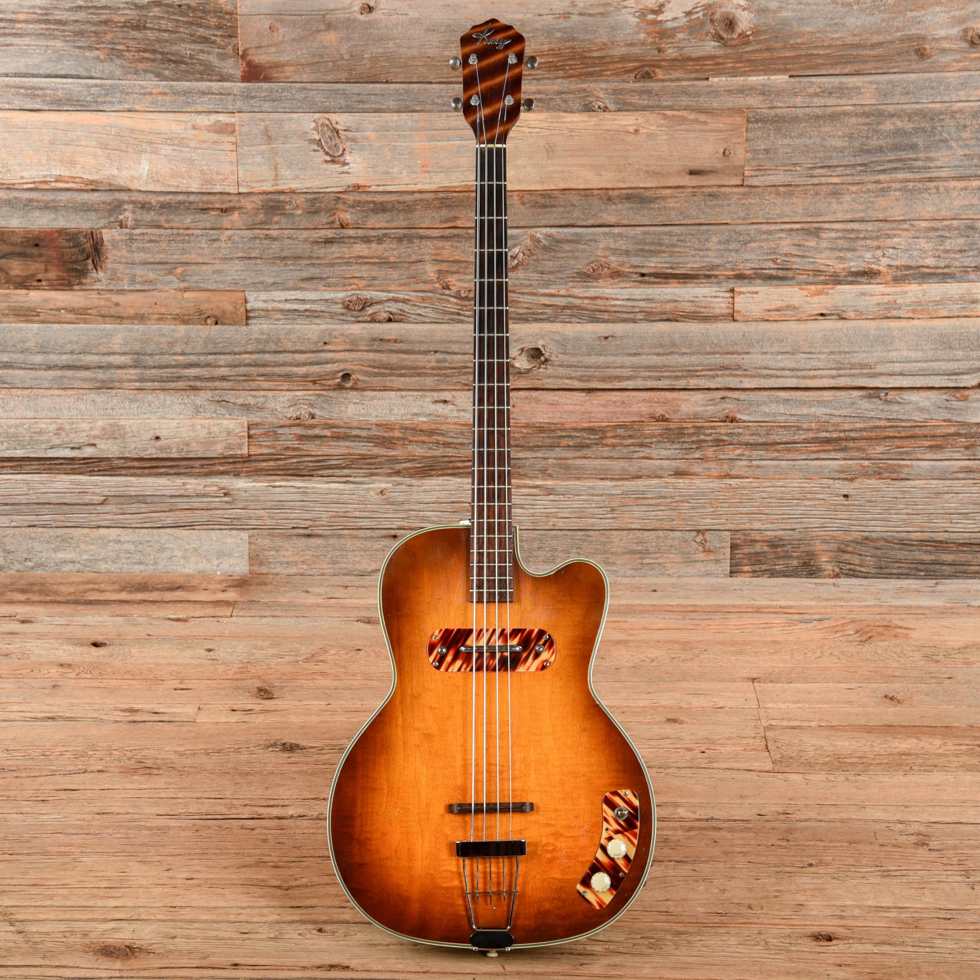 Kay Model K-162 Sunburst 1950s Bass Guitars