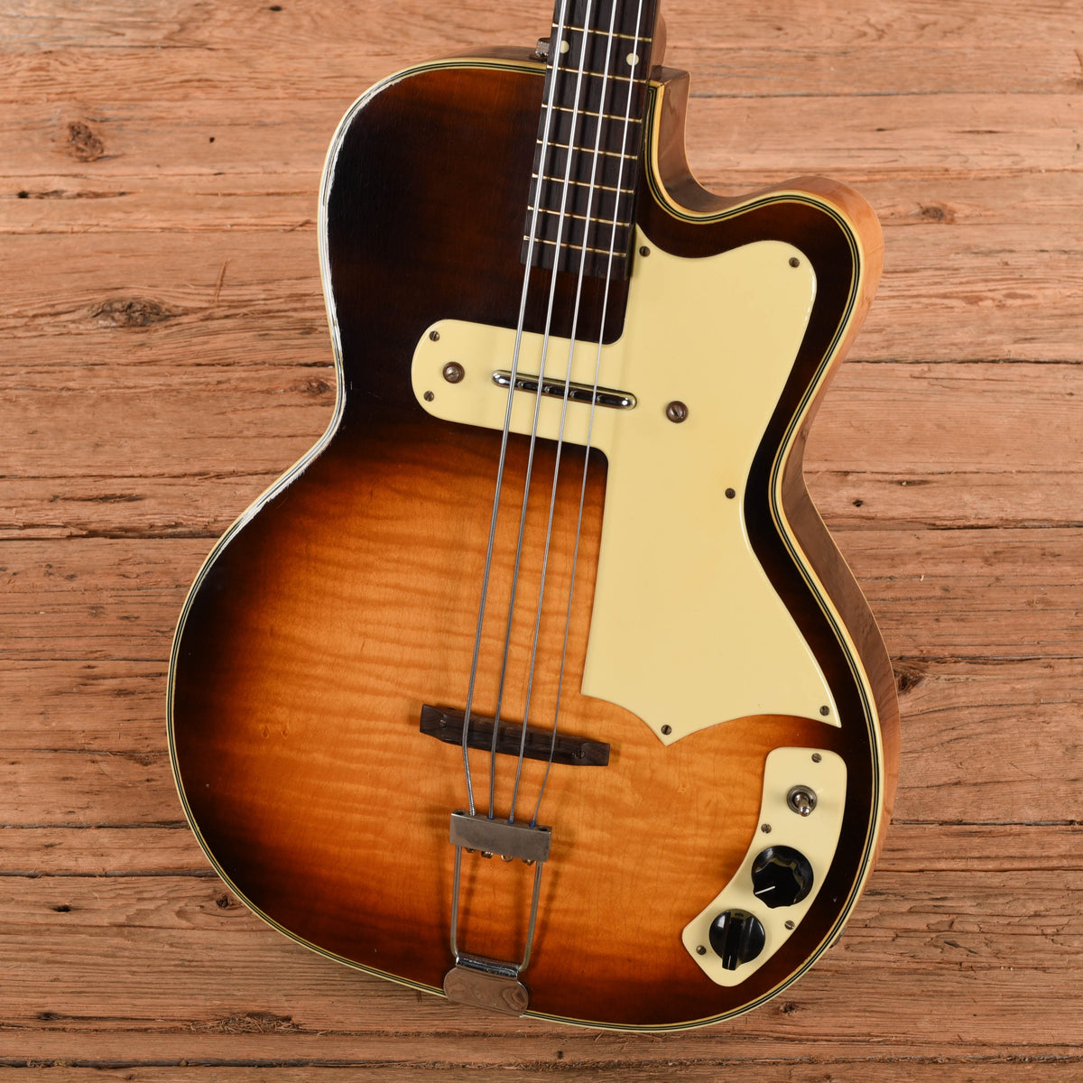 Kay Model K5965 Bass Sunburst 1953 Bass Guitars