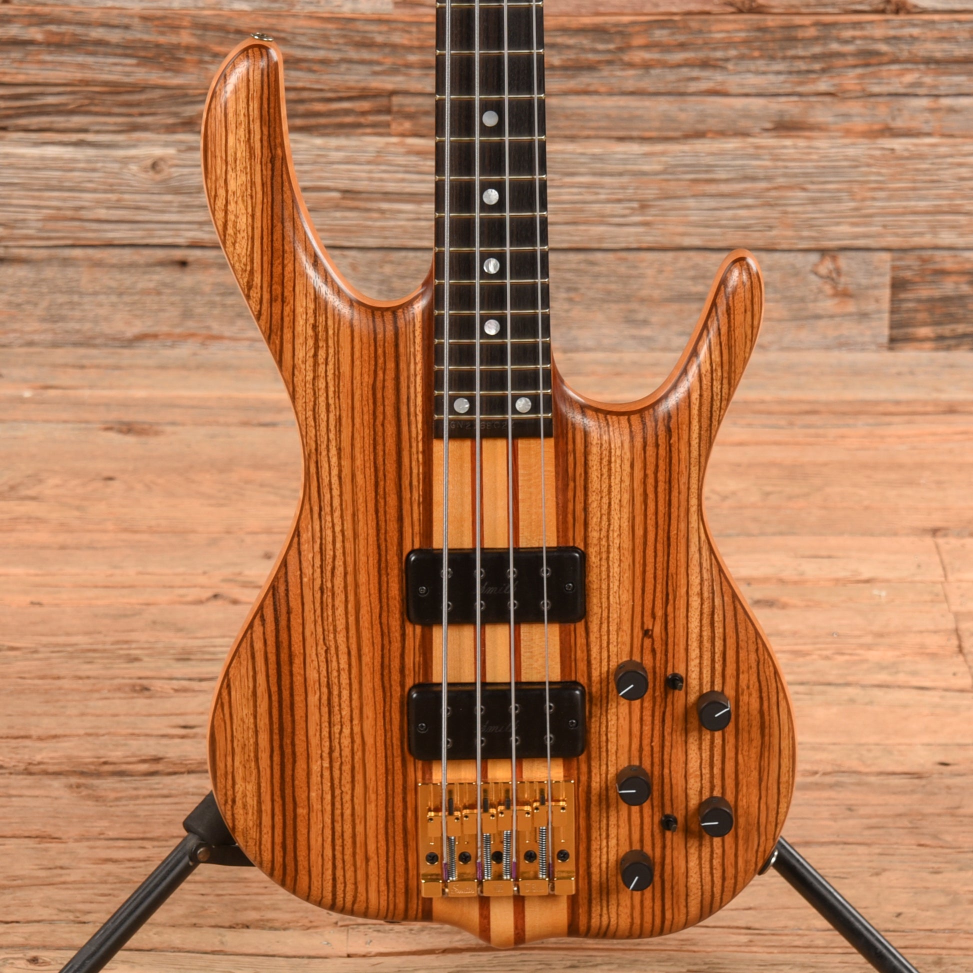 Ken Smith BSR4 Custom Zebrawood Top & Headstock 2002 Bass Guitars / 4-String