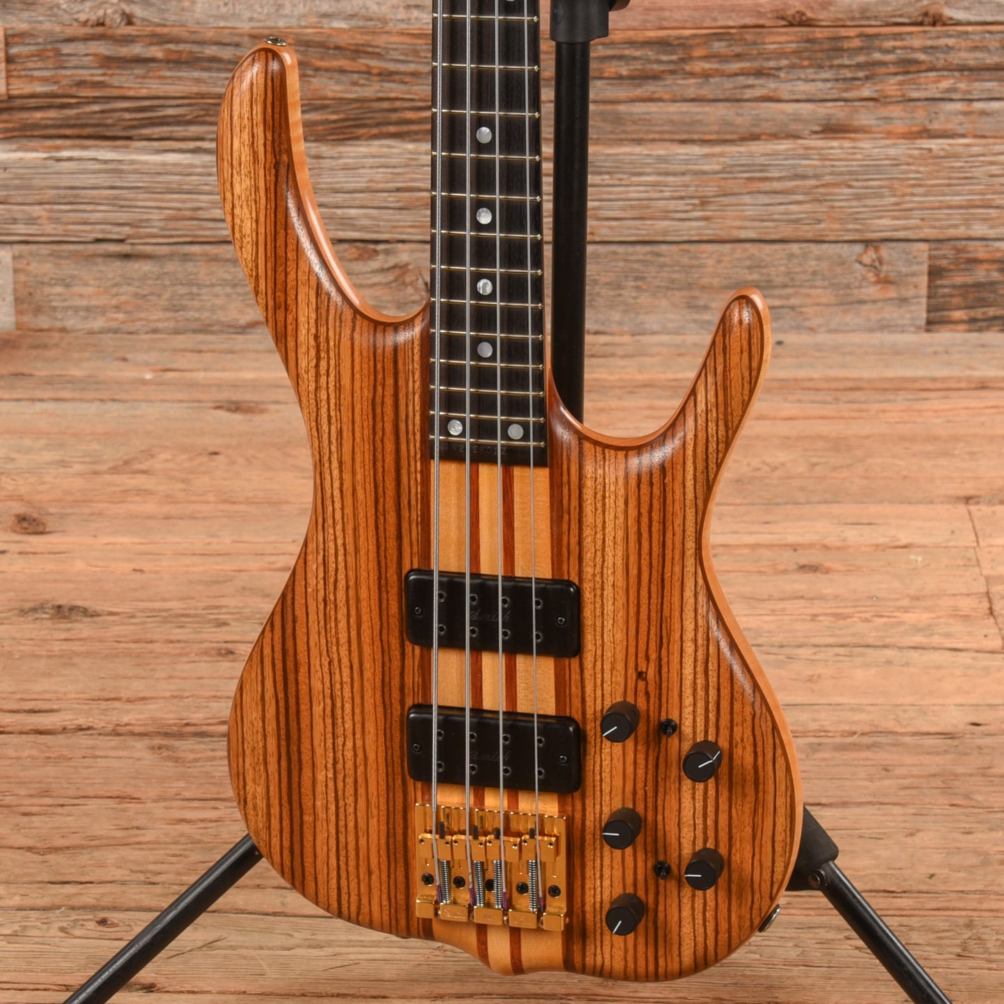 Ken Smith BSR4 Custom Zebrawood Top & Headstock 2002 Bass Guitars / 4-String