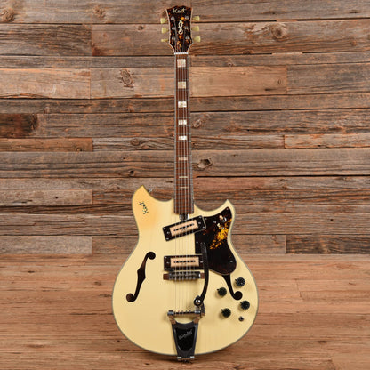Kent Model 820 White 1960s Electric Guitars / Semi-Hollow