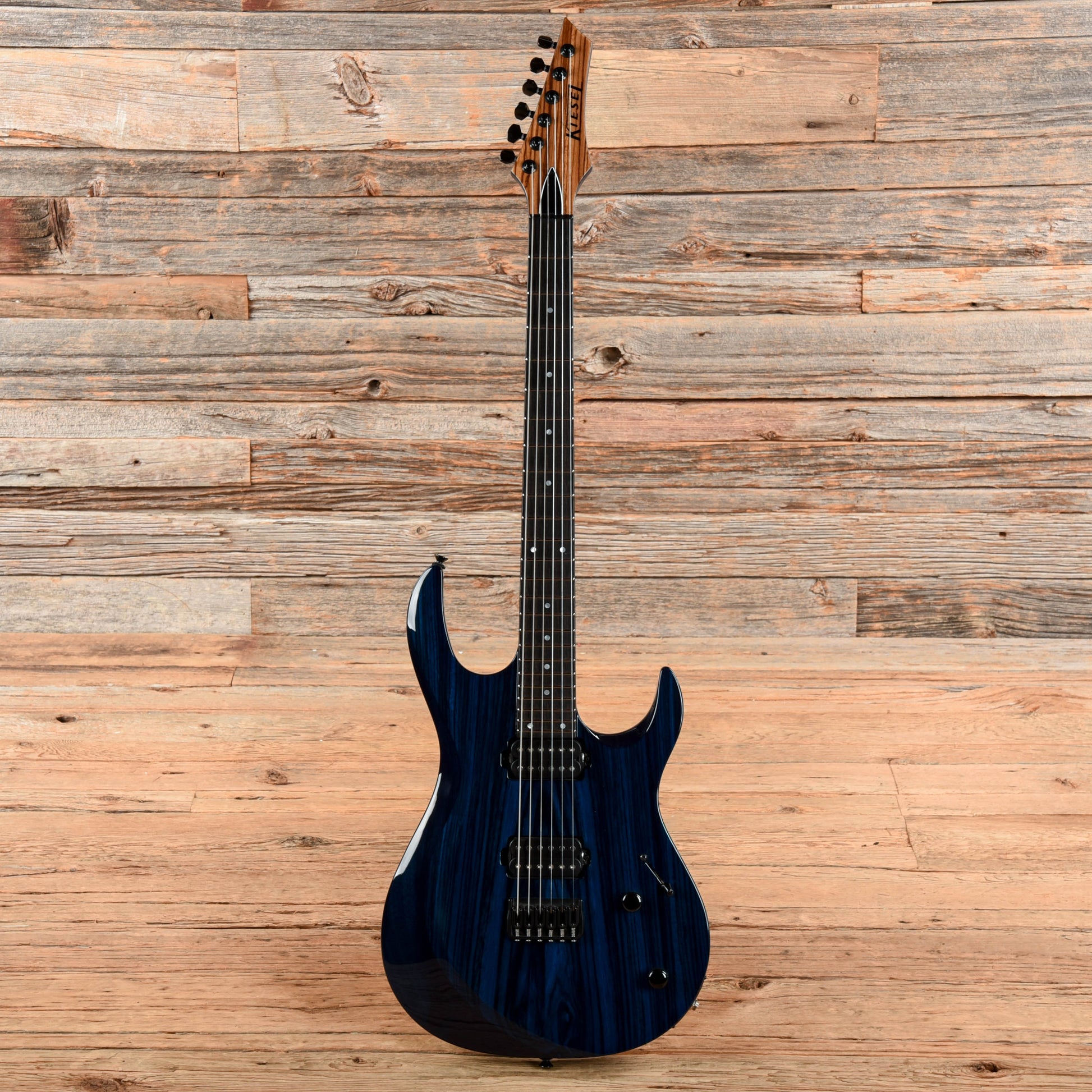 Kiesel Aries 6 Neck-Thru Blue Transparent 2020 Electric Guitars