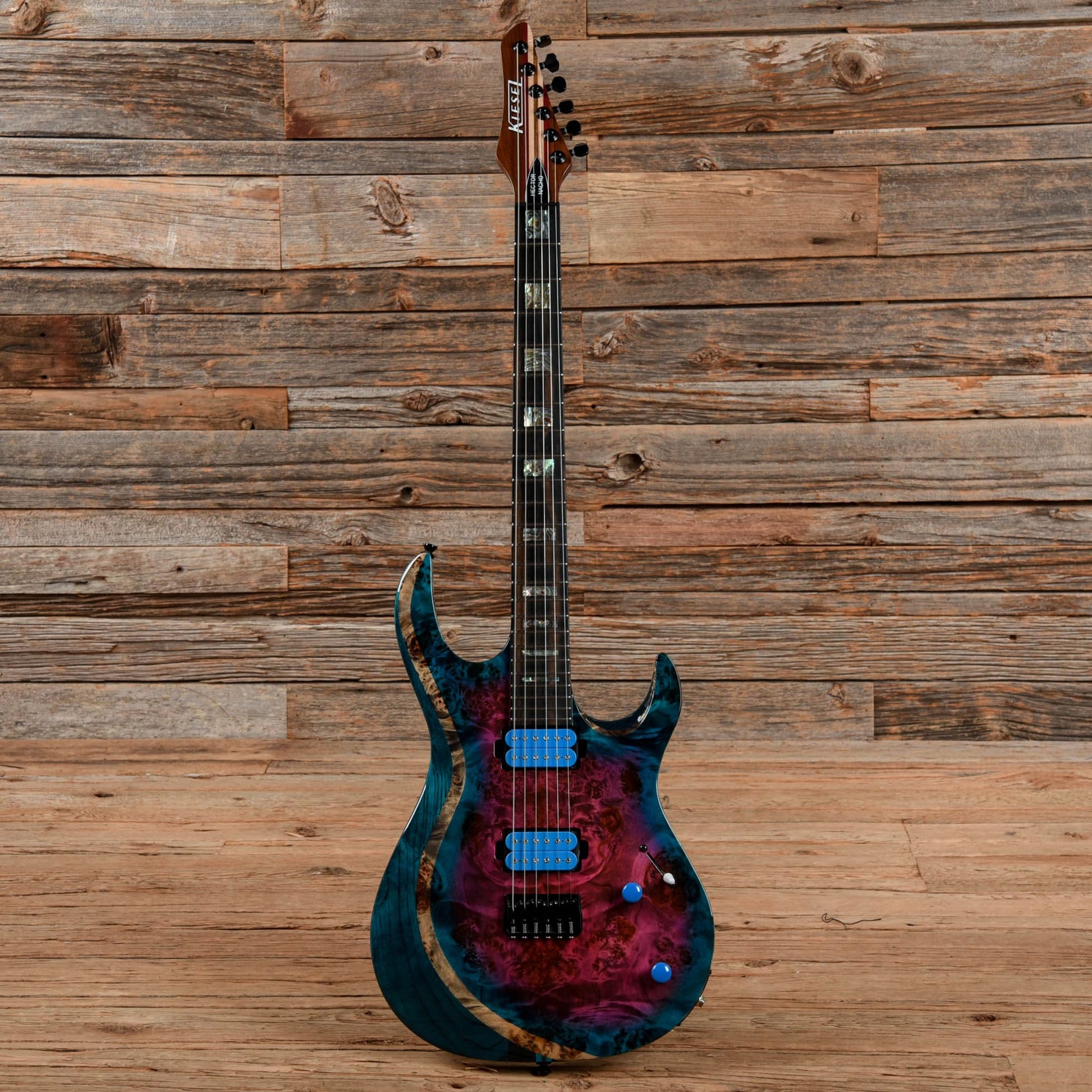 Kiesel Aries Blue/Pink Burst Electric Guitars / Solid Body