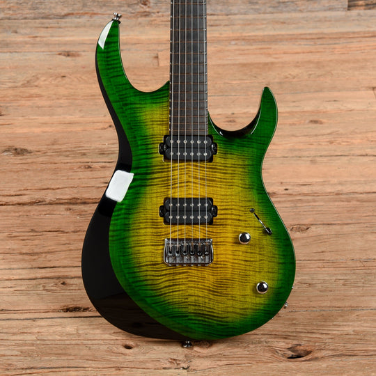 Kiesel Aries Green Burst Electric Guitars / Solid Body