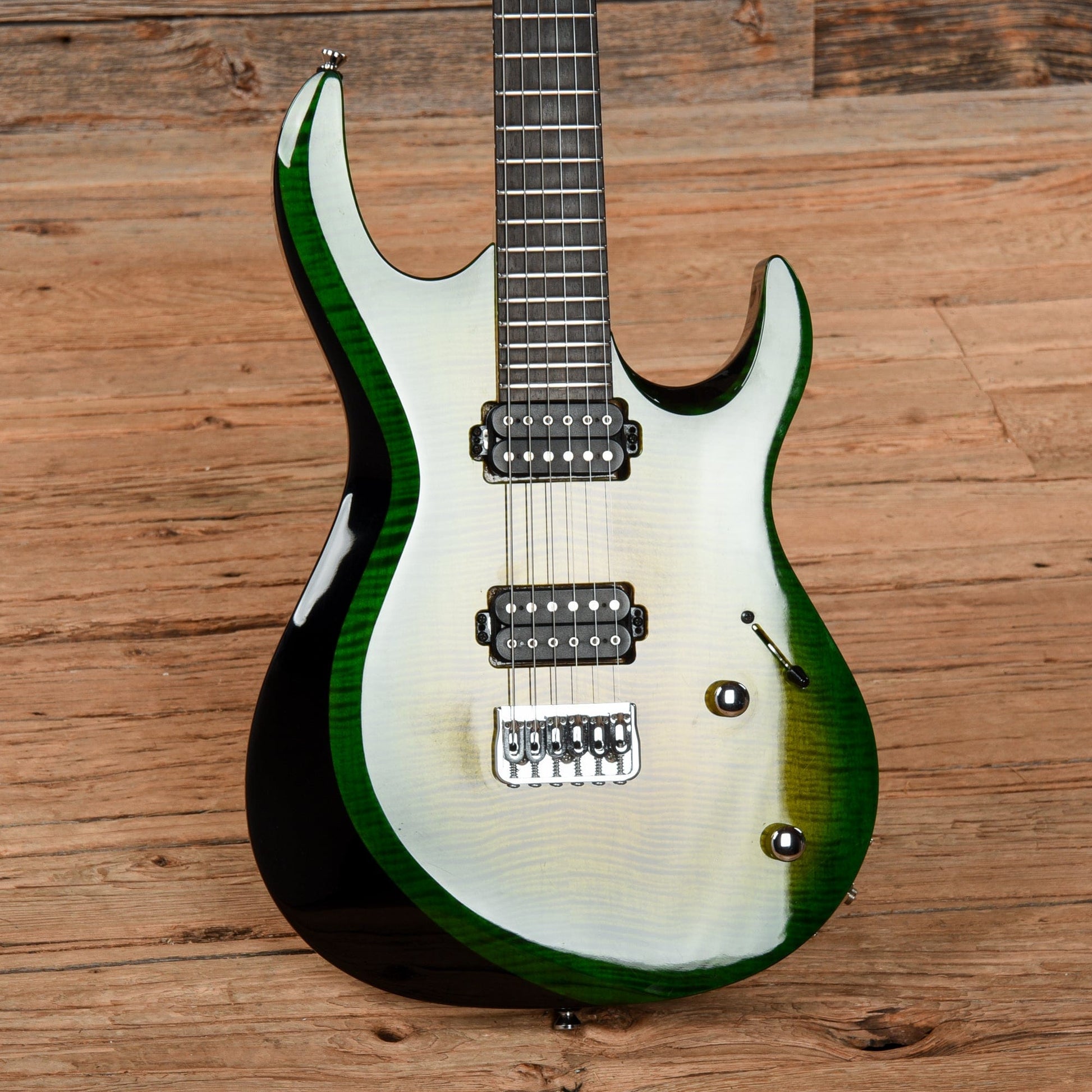 Kiesel Aries Green Burst Electric Guitars / Solid Body