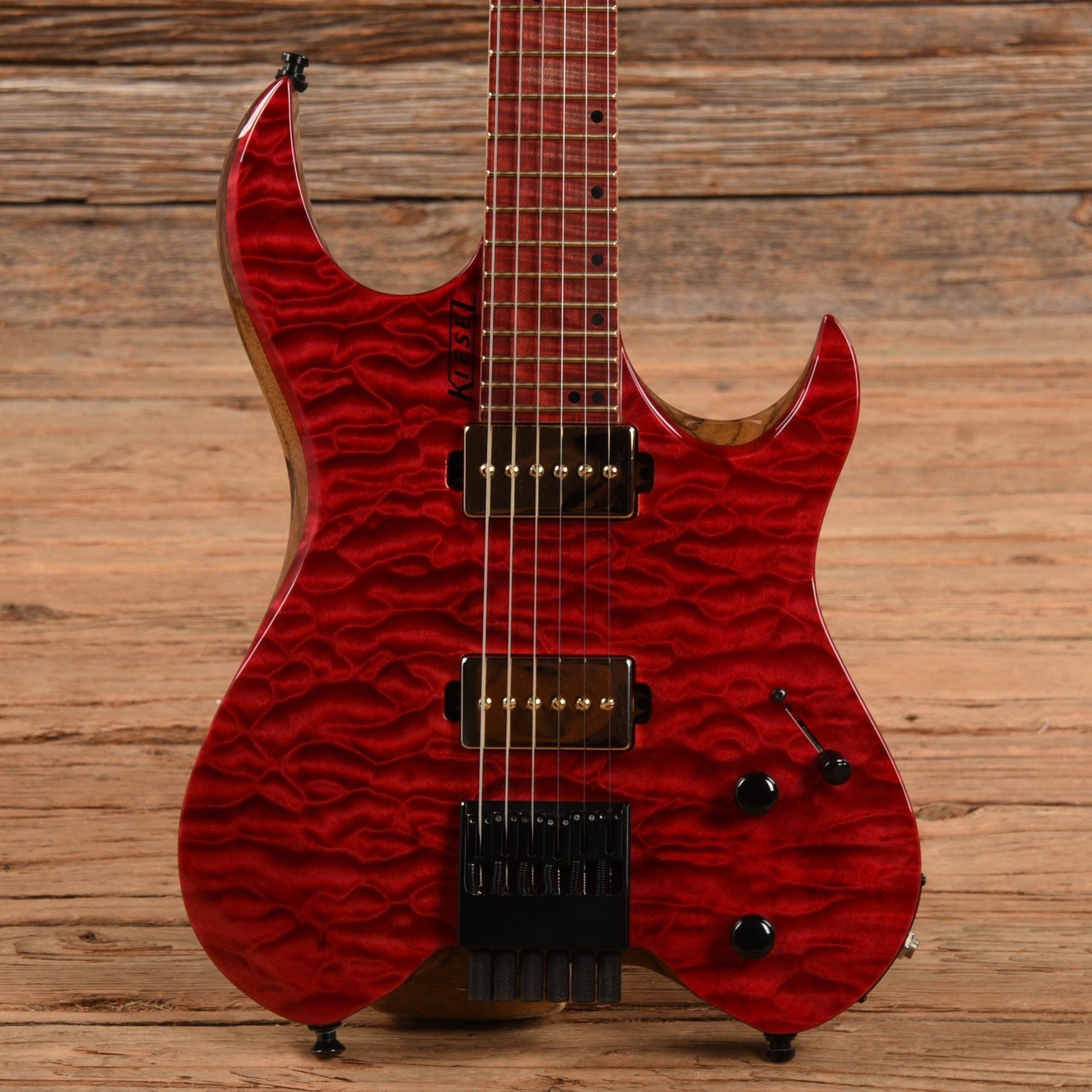 Kiesel Vader Transparent Red Electric Guitars / Solid Body