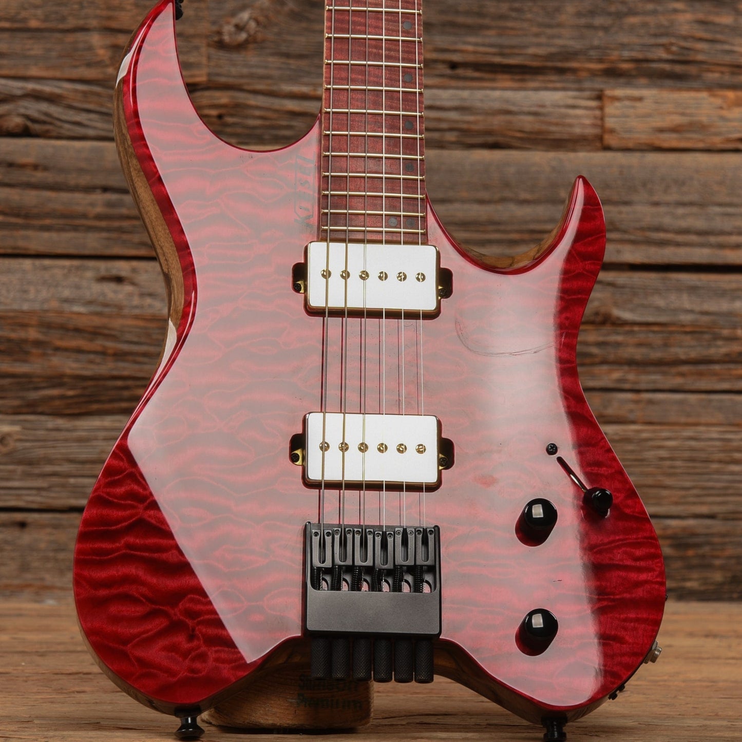 Kiesel Vader Transparent Red Electric Guitars / Solid Body