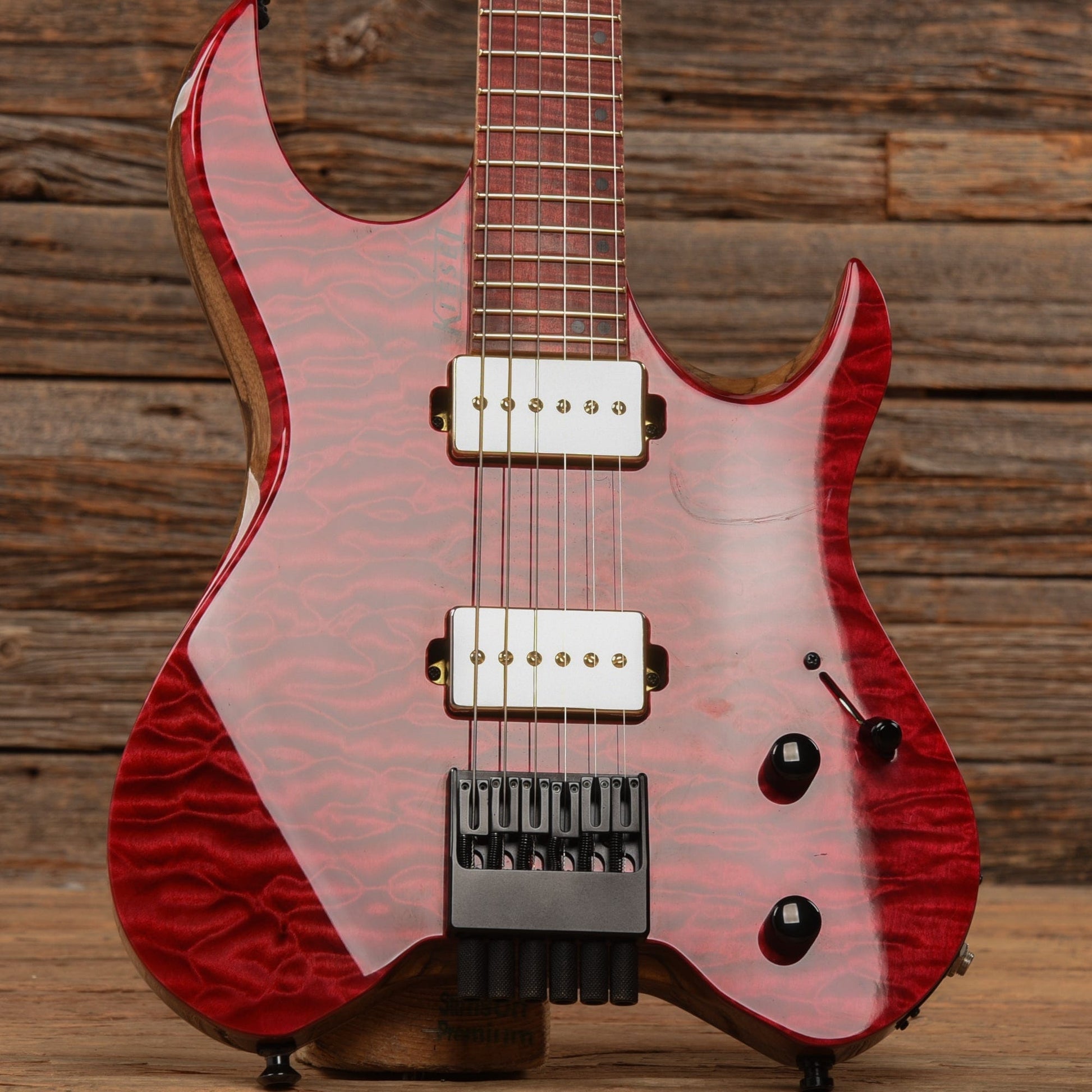 Kiesel Vader Transparent Red Electric Guitars / Solid Body