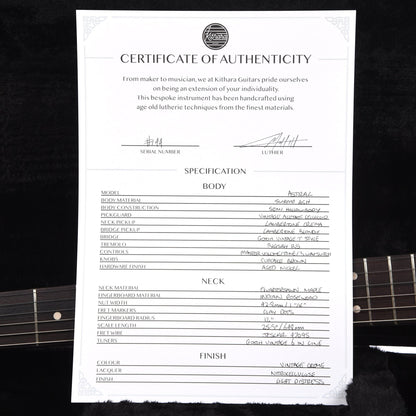 Kithara Astral Light Relic Vintage Cream Electric Guitars / Solid Body