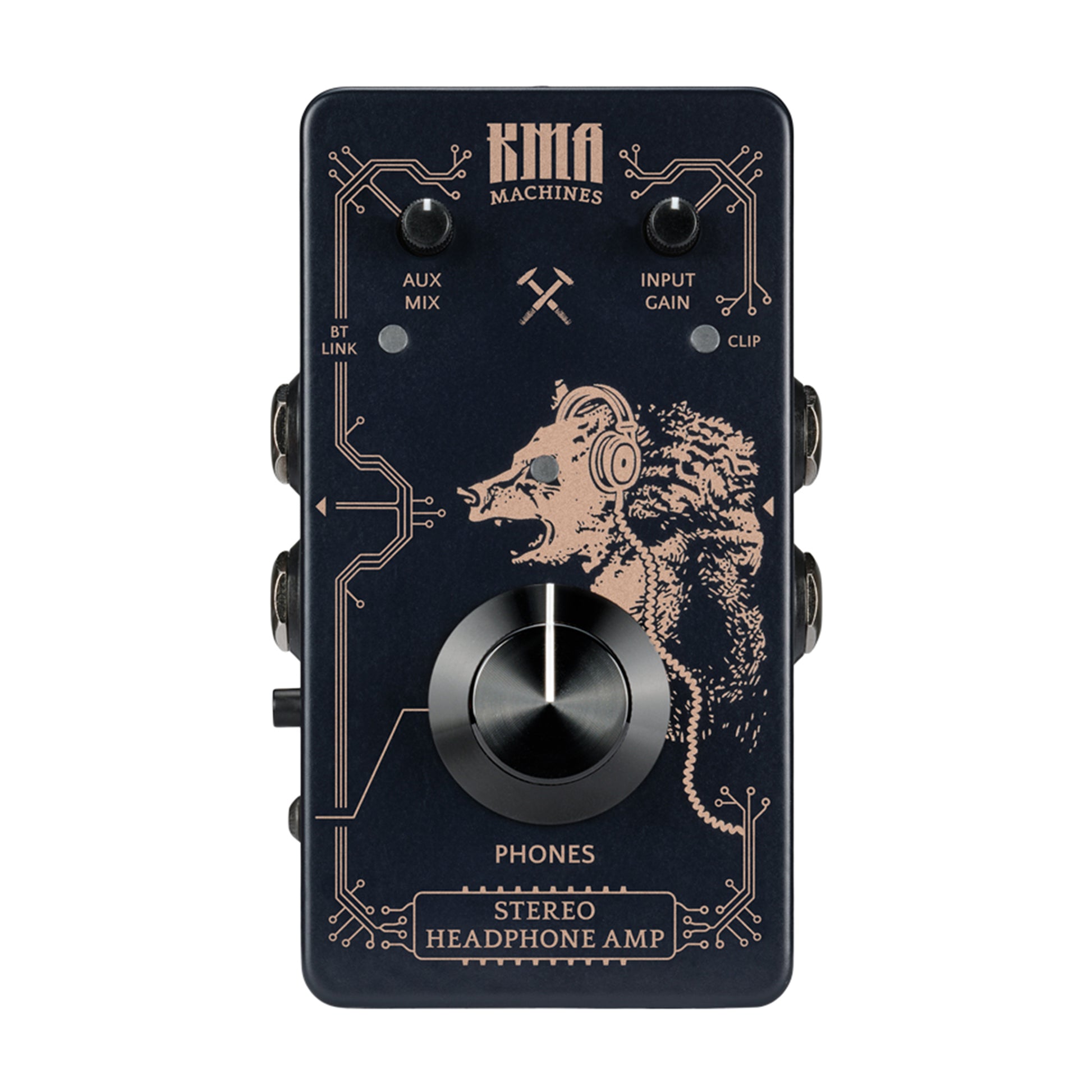 KMA Stereo Headphone Amp with Bluetooth, Aux Mix, and Switchable Pass-Thru Amps / Guitar Amps / Guitar Headphone Amps