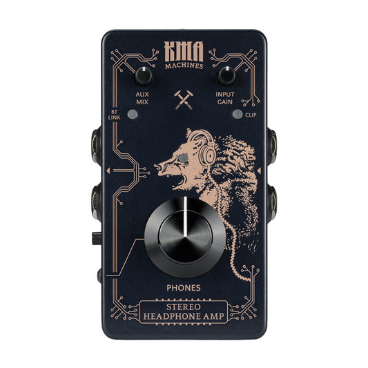 KMA Stereo Headphone Amp with Bluetooth, Aux Mix, and Switchable Pass-Thru Amps / Guitar Amps / Guitar Headphone Amps