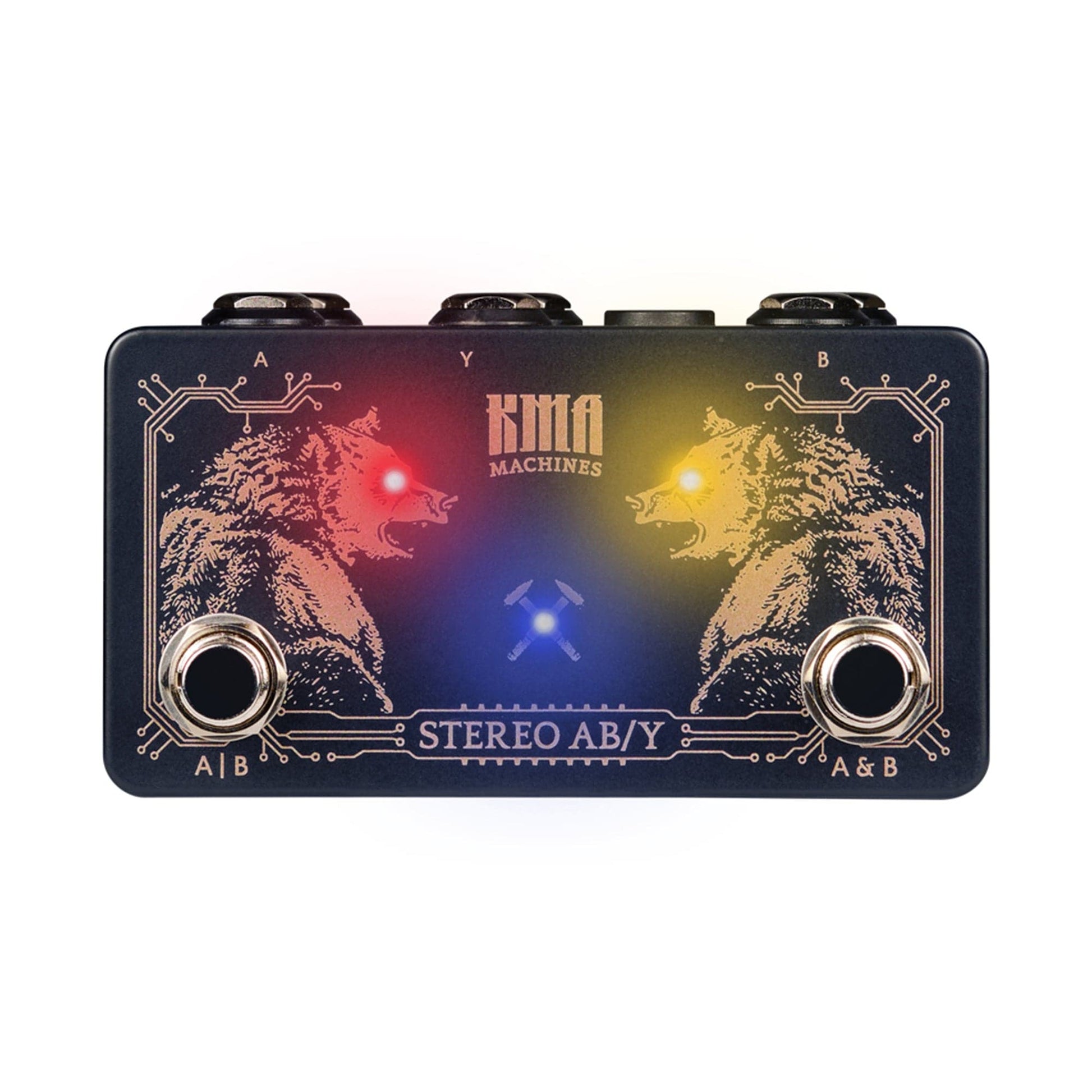 KMA Machines Passive Stereo ABY Pedal w/Active Switching Effects and Pedals / Controllers, Volume and Expression