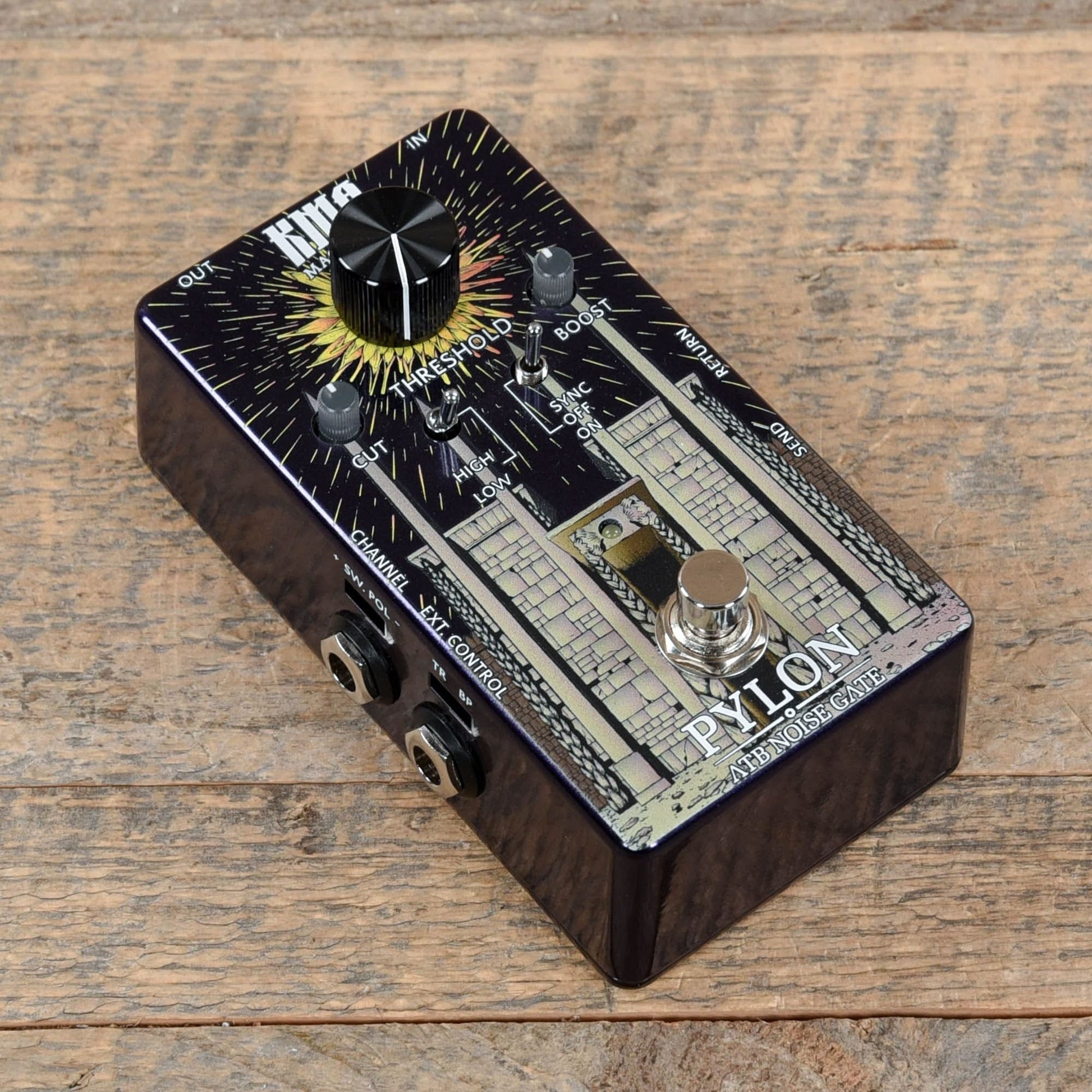 noise reduction pedals KMA Machines Pylon ATB Noise Gate Pedal – Chicago Music Exchange