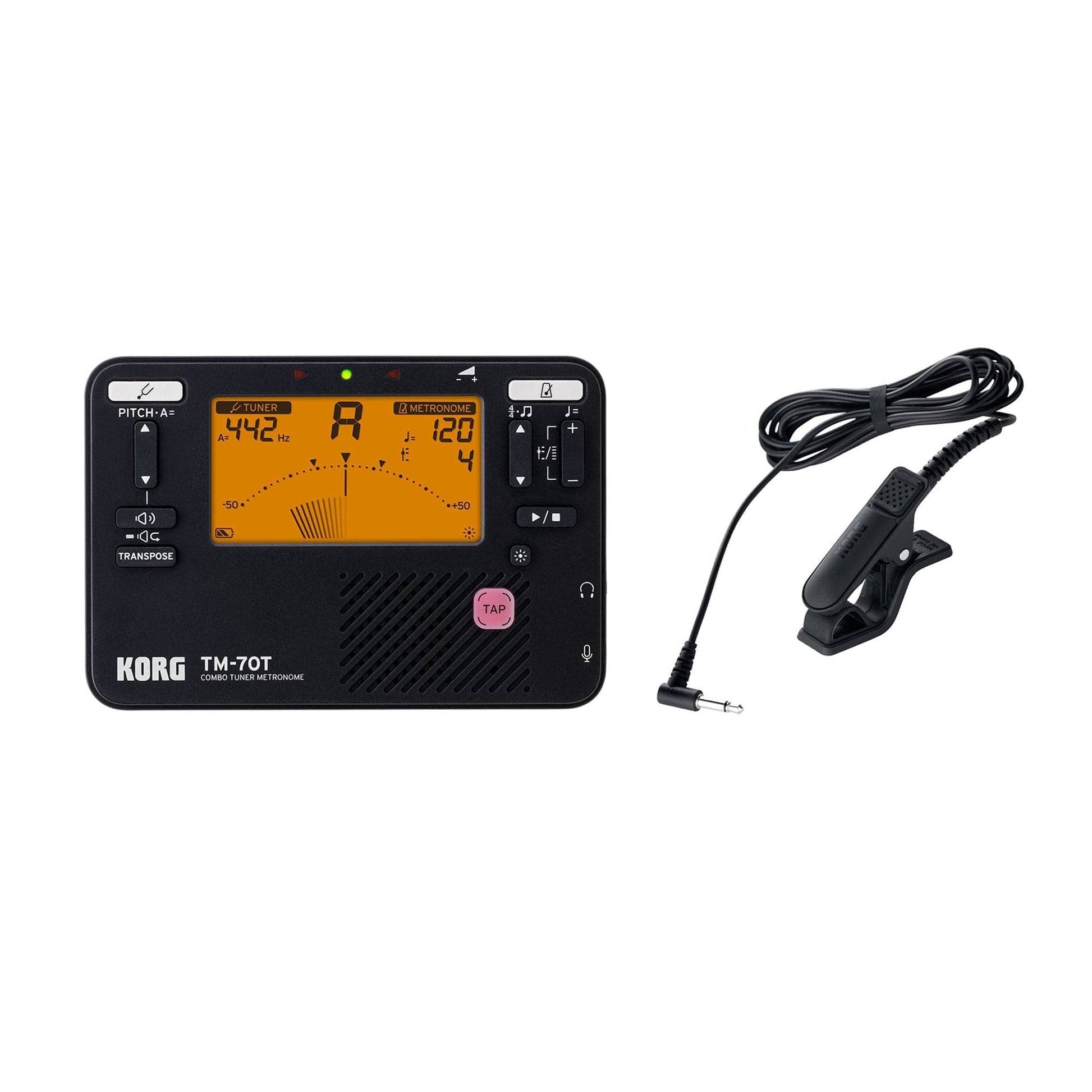 Korg TM-70T / CM400 Combo Pack Black Accessories / Tuners