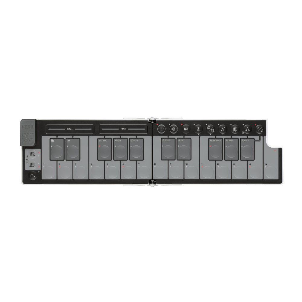 Korg Nanokey Fold Foldable MIDI Keyboard White Effects and Pedals / Controllers, Volume and Expression