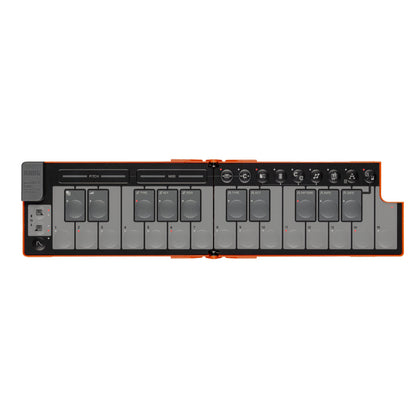 Korg Nanokey Fold Foldable MIDI Keyboard Lava Orange Keyboards and Synths / MIDI Controllers / Keyboard MIDI Controllers