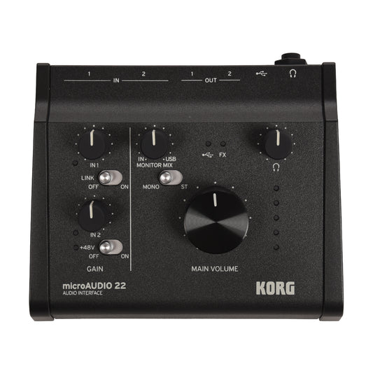Korg microAUDIO 22 2x2 USB-C Audio Interface Pro Audio / Interfaces