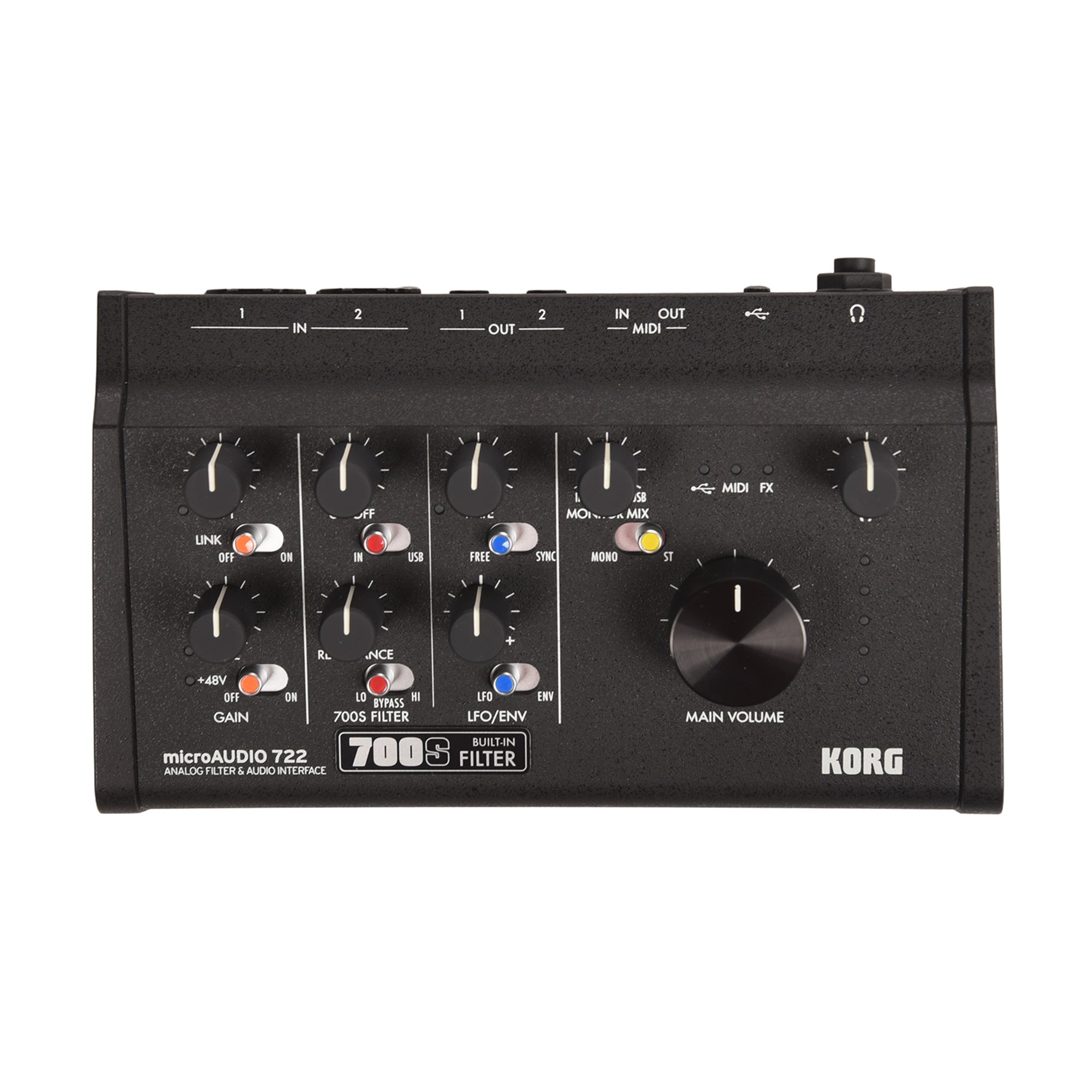 Korg microAUDIO 722 2x2 USB-C Audio Interface w/Analog Filter Pro Audio / Interfaces