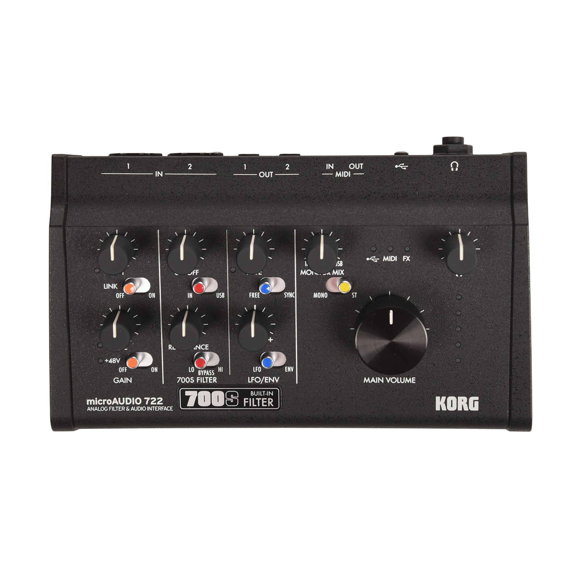 Korg microAUDIO 722 2x2 USB-C Audio Interface w/Analog Filter Pro Audio / Interfaces