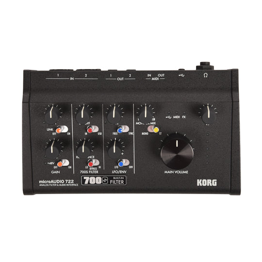 Korg microAUDIO 722 2x2 USB-C Audio Interface w/Analog Filter Pro Audio / Interfaces
