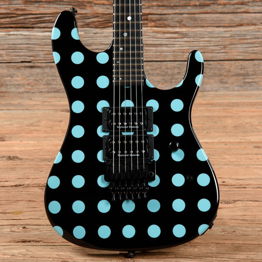 Kramer Nightswan Black with Blue Polka Dots 2020 Electric Guitars / Solid Body