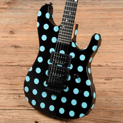 Kramer Nightswan Black with Blue Polka Dots 2020 Electric Guitars / Solid Body