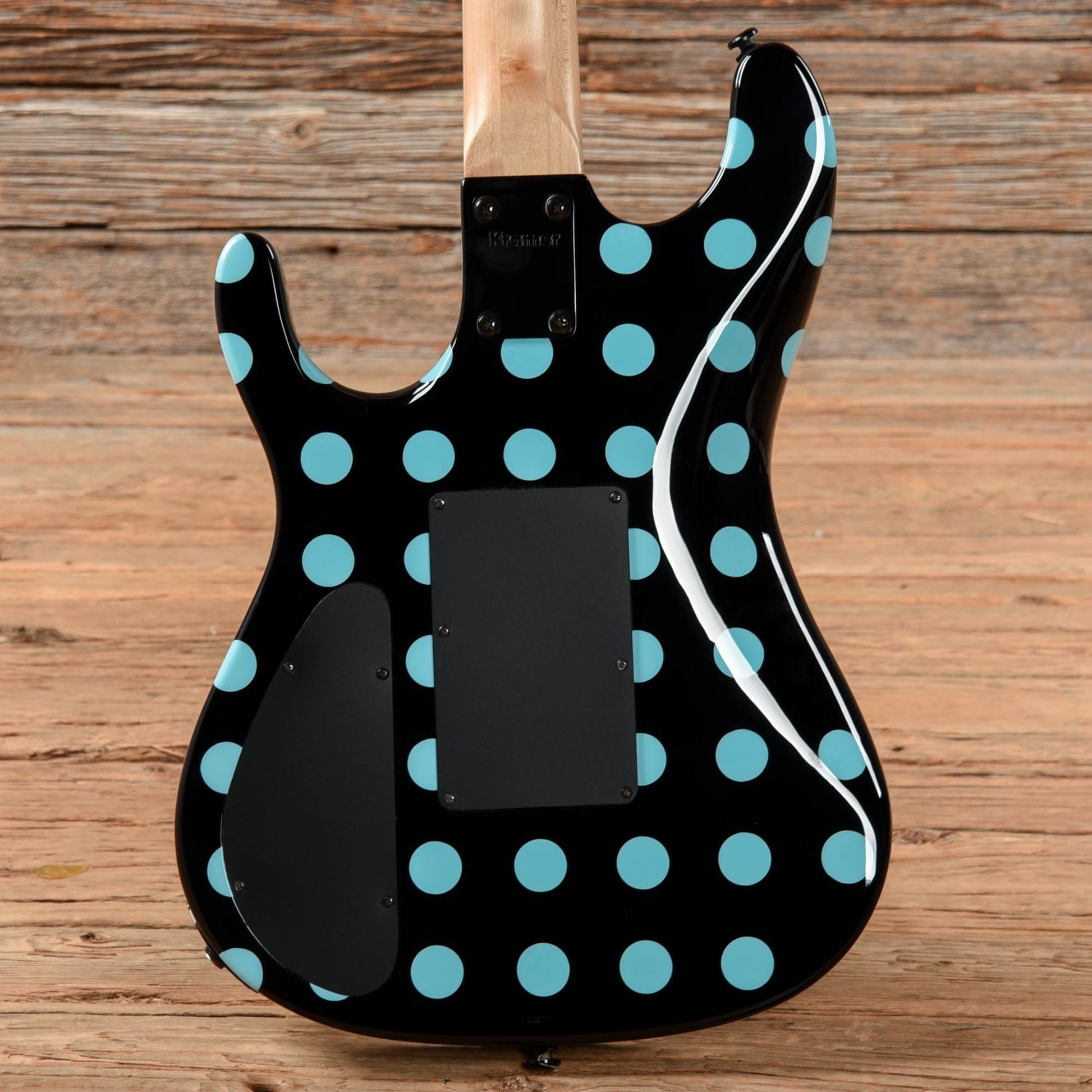 Kramer Nightswan Black with Blue Polka Dots 2020 Electric Guitars / Solid Body