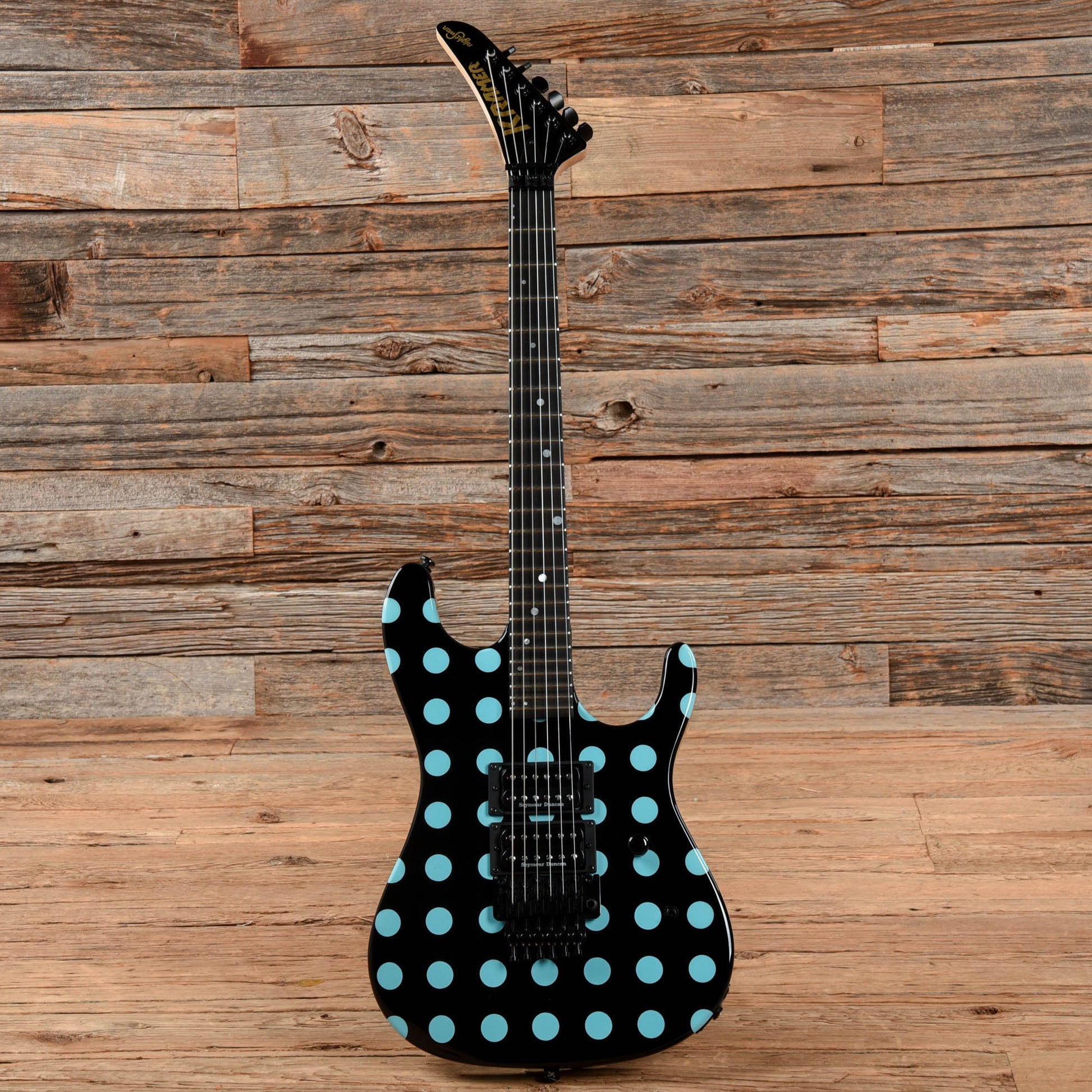 Kramer Nightswan Black with Blue Polka Dots 2020 Electric Guitars / Solid Body