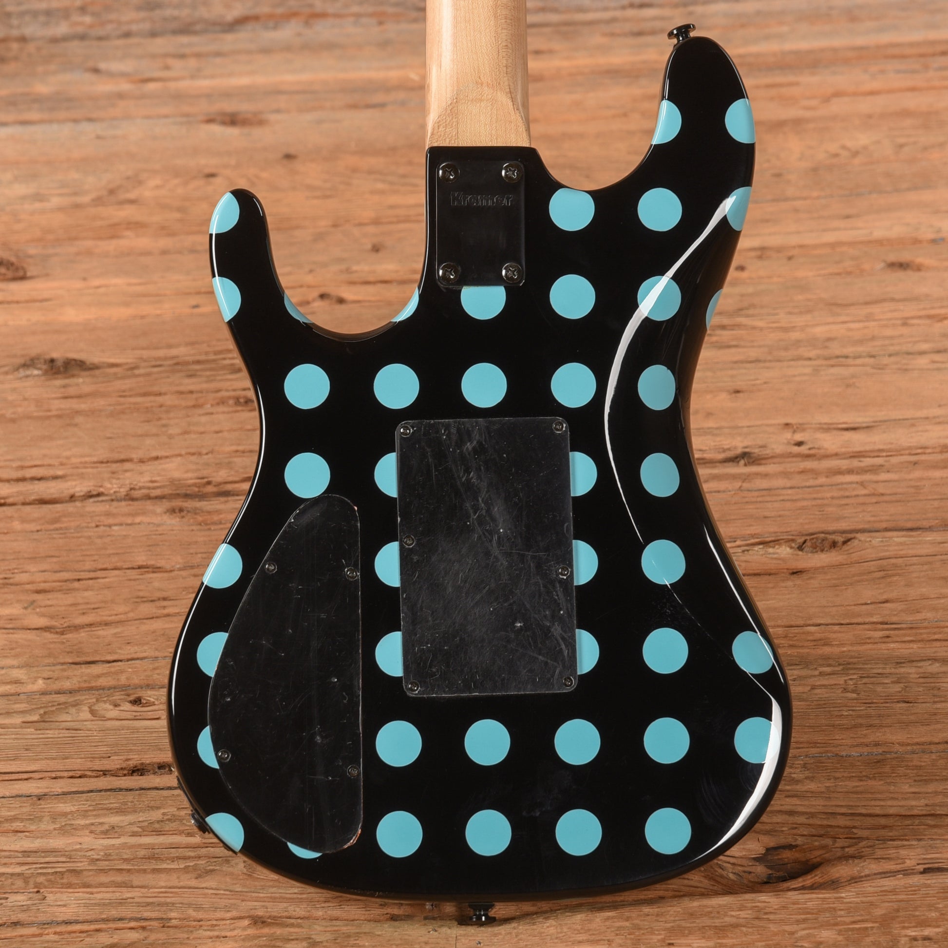 Kramer Nightswan Black with Blue Polka Dots 2021 Electric Guitars / Solid Body
